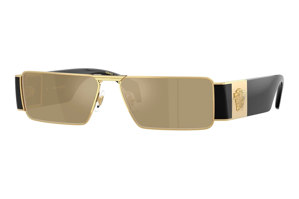 Versace   VE2286 100203 Clear Mirror Real Yellow GoldGold