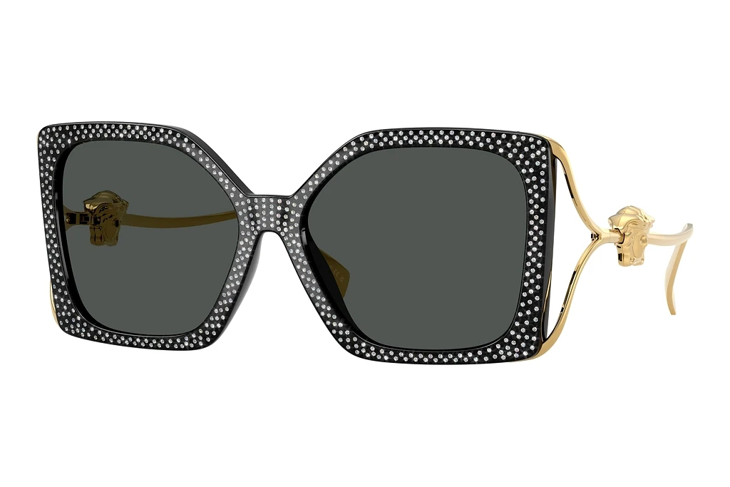 Versace   VE4502U 550787 Dark GreyBlack Strass Crystal