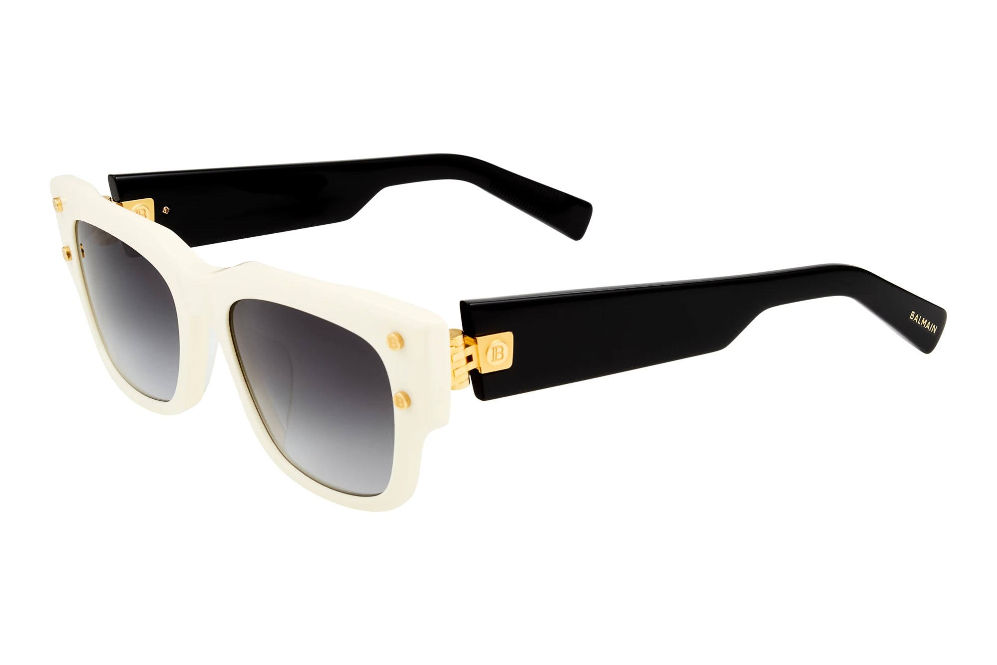 Balmain Paris   BPS-118 C-AF Dark Grey to Clear - ARBone - Black - Gold  w