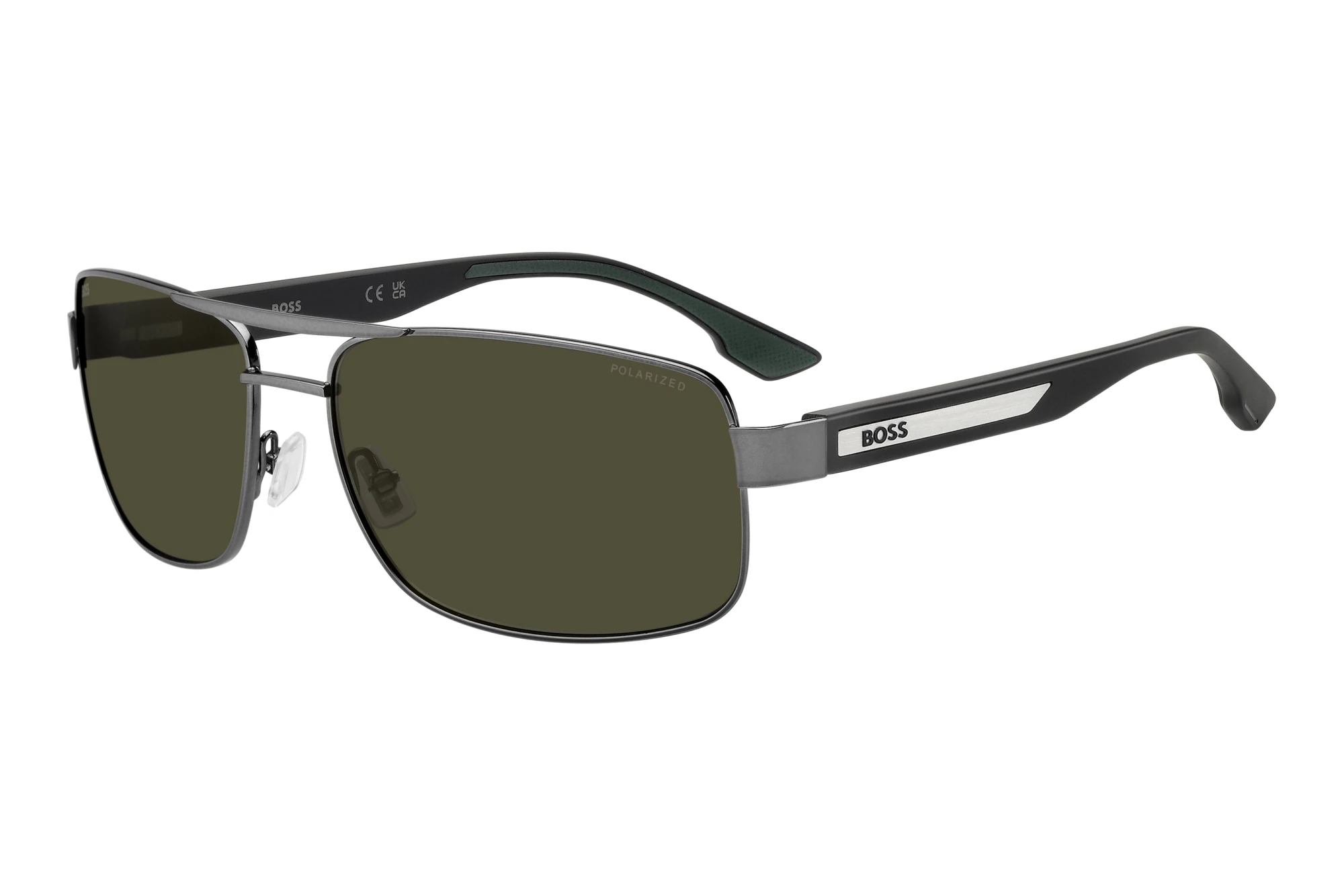 Boss   BOSS 1906/S KJ1/L7 GREEN POLARIZED HIGH CONTRASTDARK RUTHENIUM