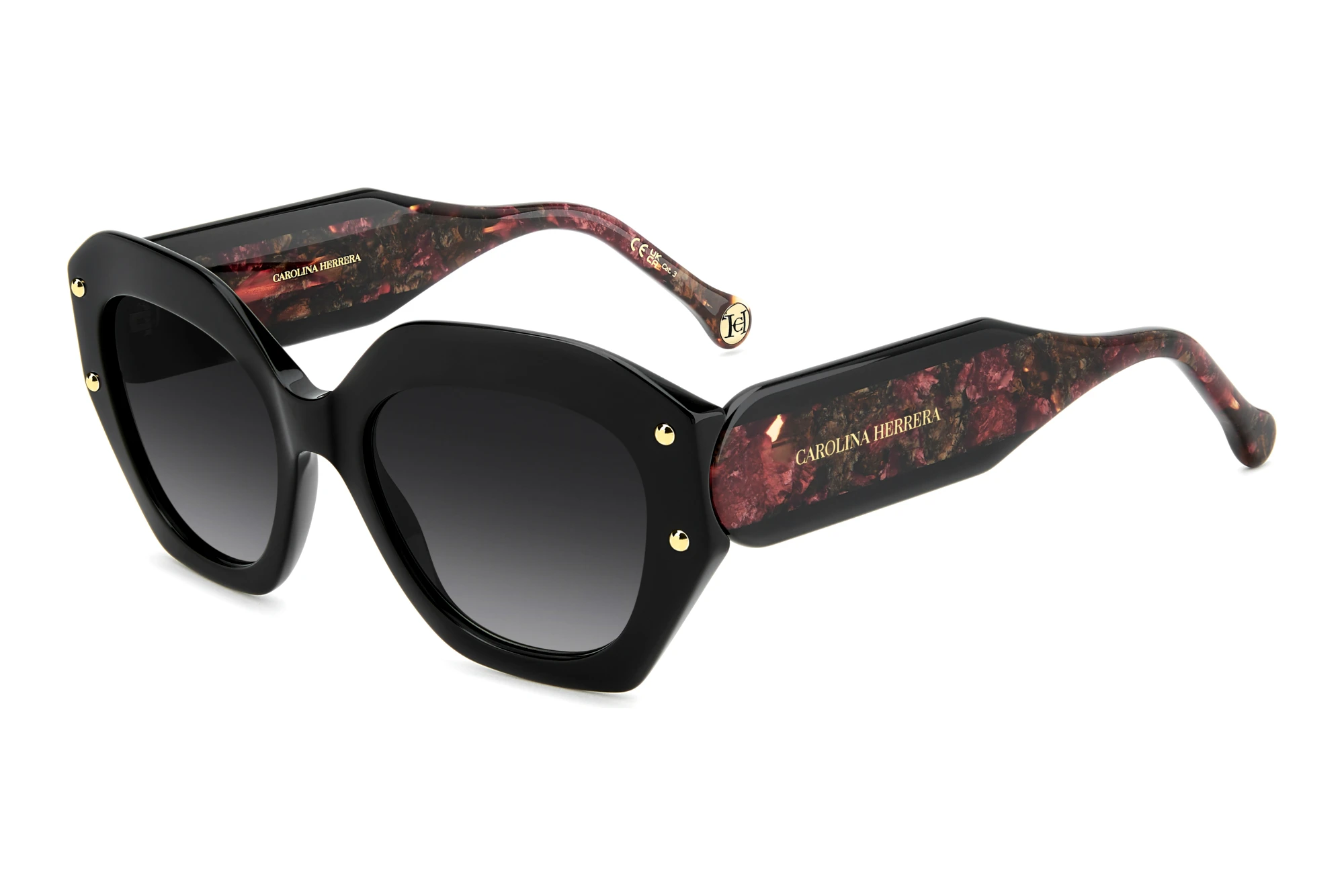 Carolina Herrera   HER 0365/S EED/9O DARK GREY SHADEDRED HAVANA BLACK