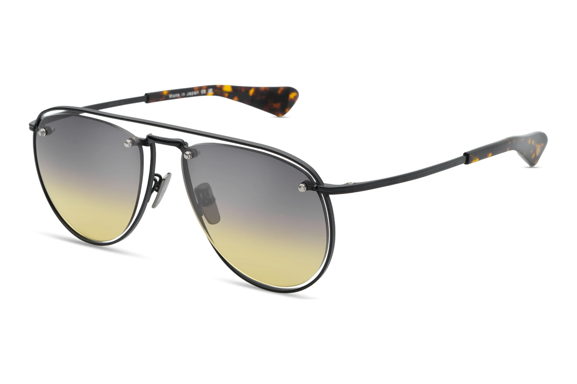 DITA   DTS-176 01A GREY TO YELLOW GRADIENTMATTE BLACK - TORTOISE