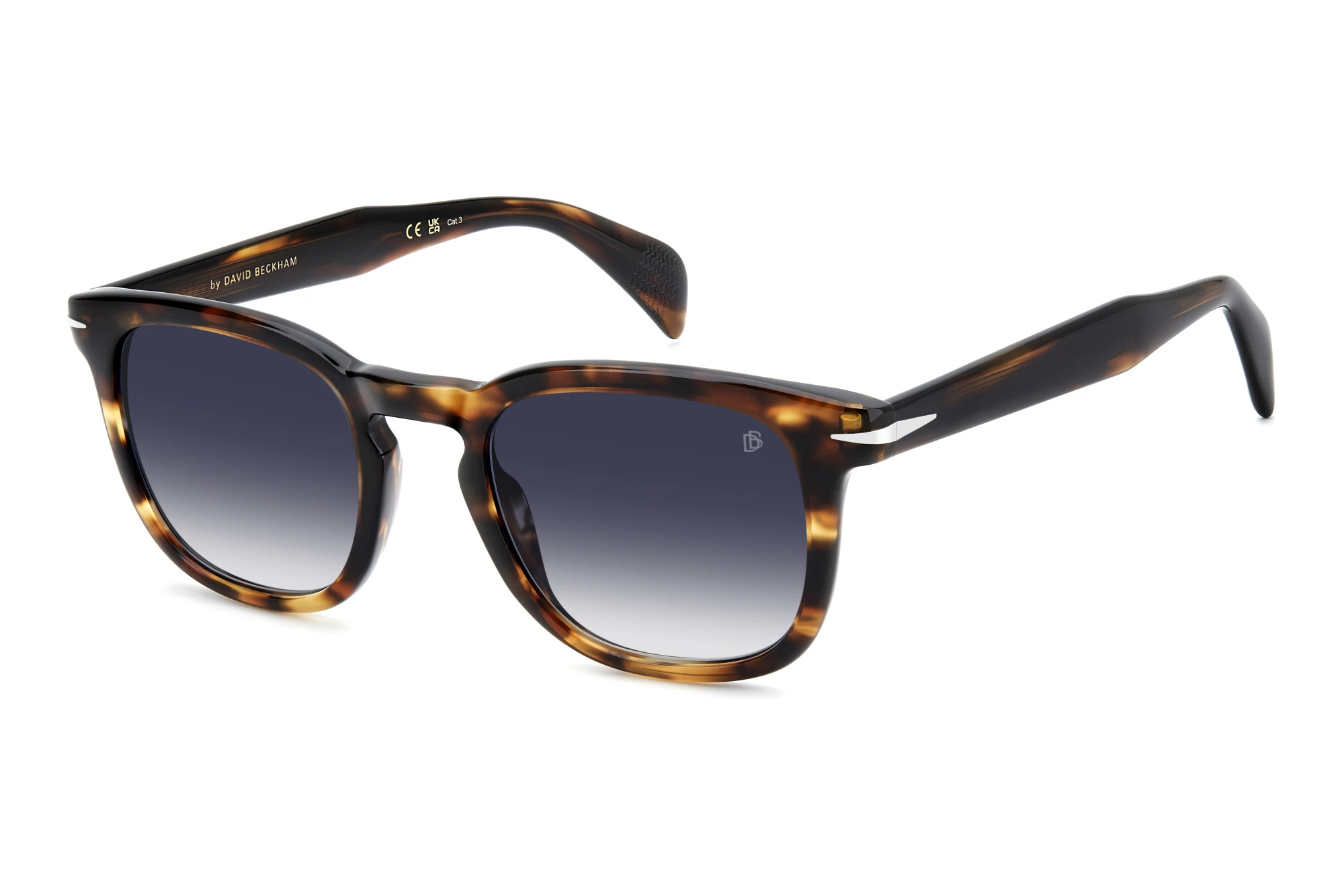 David Beckham   DB 1221/S EX4/08 DK BLUE SHADEDBROWN HORN
