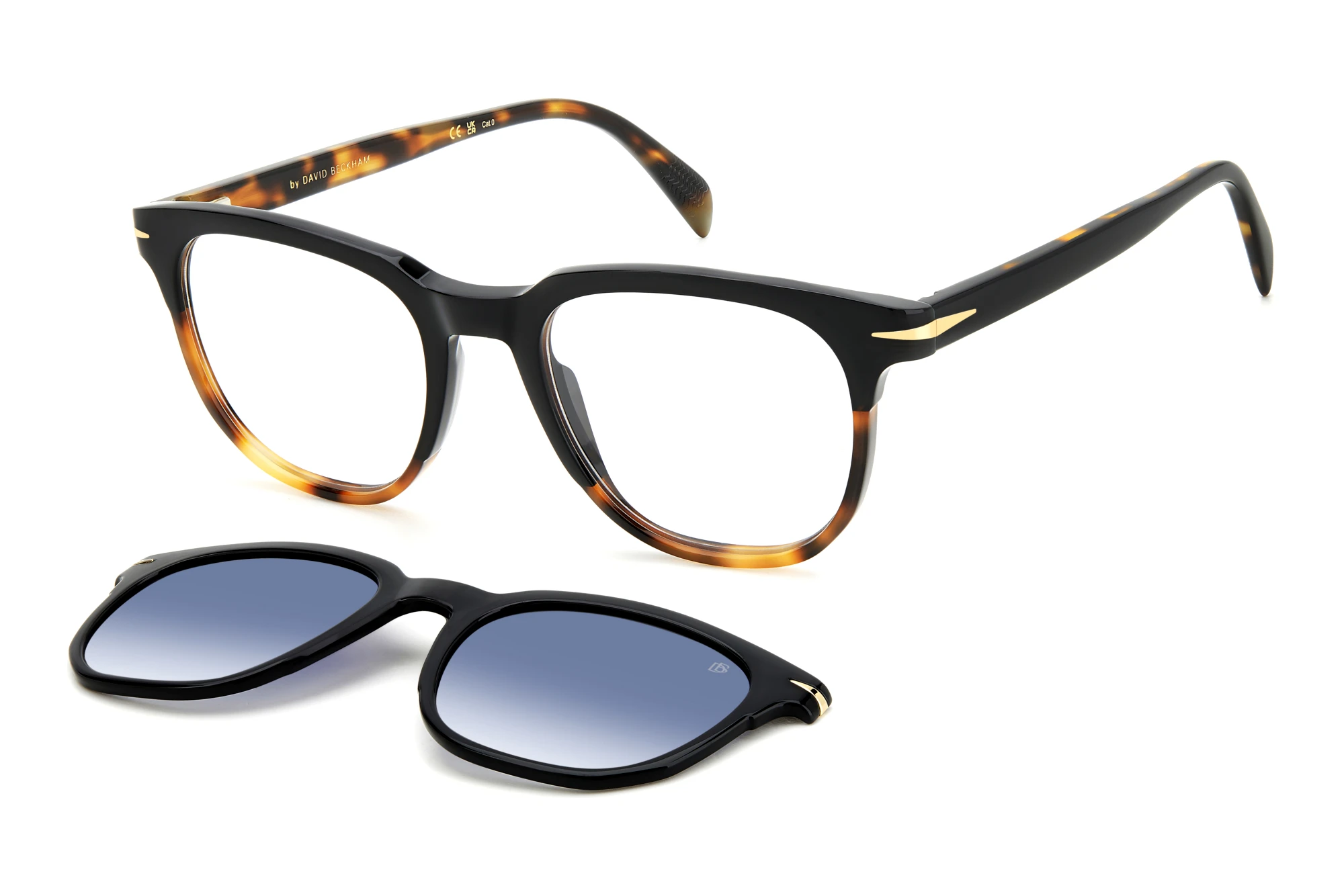 David Beckham   DB 7120/CS WR7/Z7 BLUE SHADED POLARIZEDBLACK HAVANA