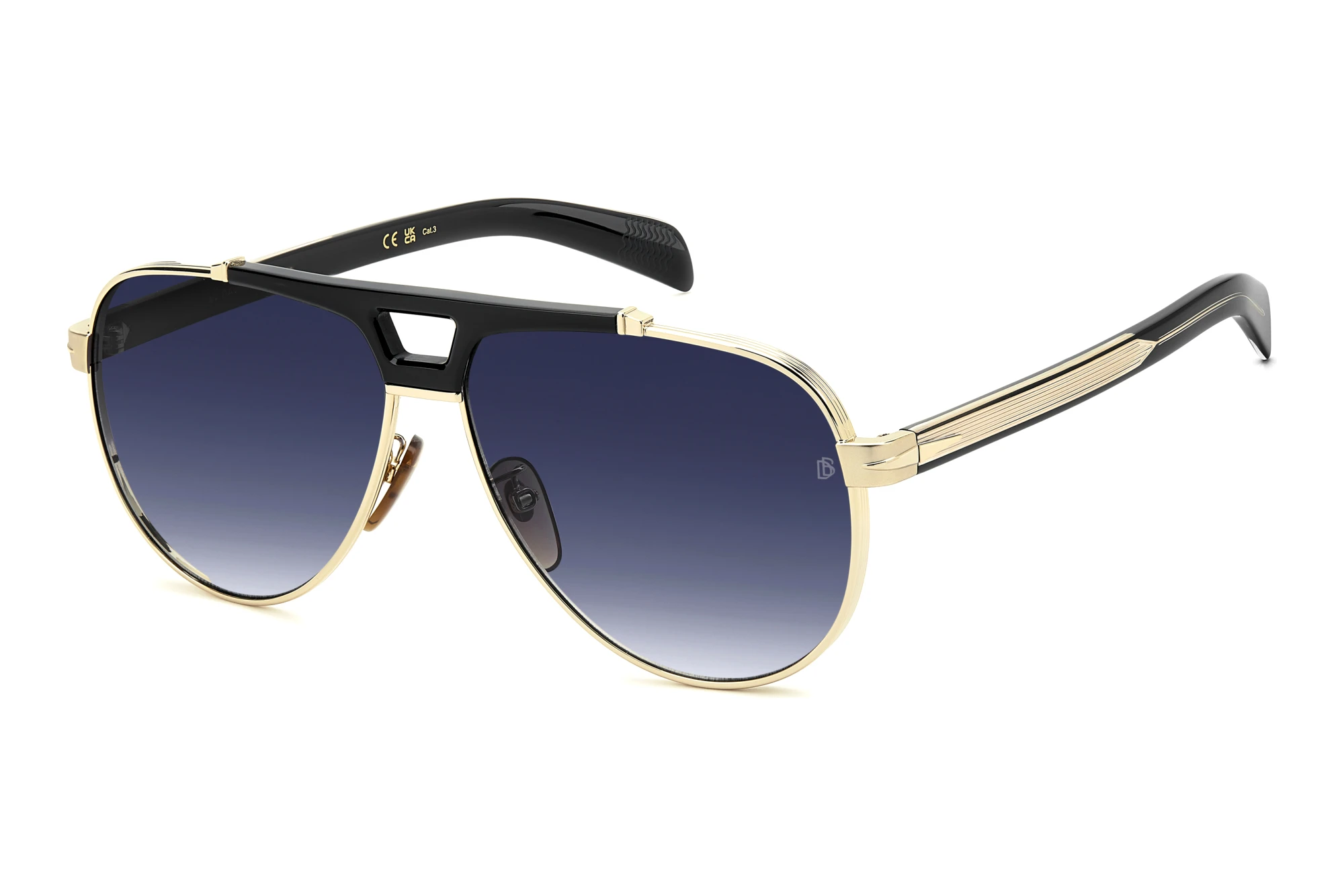 David Beckham   DB 7169/S RHL/08 BLUE SHADEDGOLD BLACK