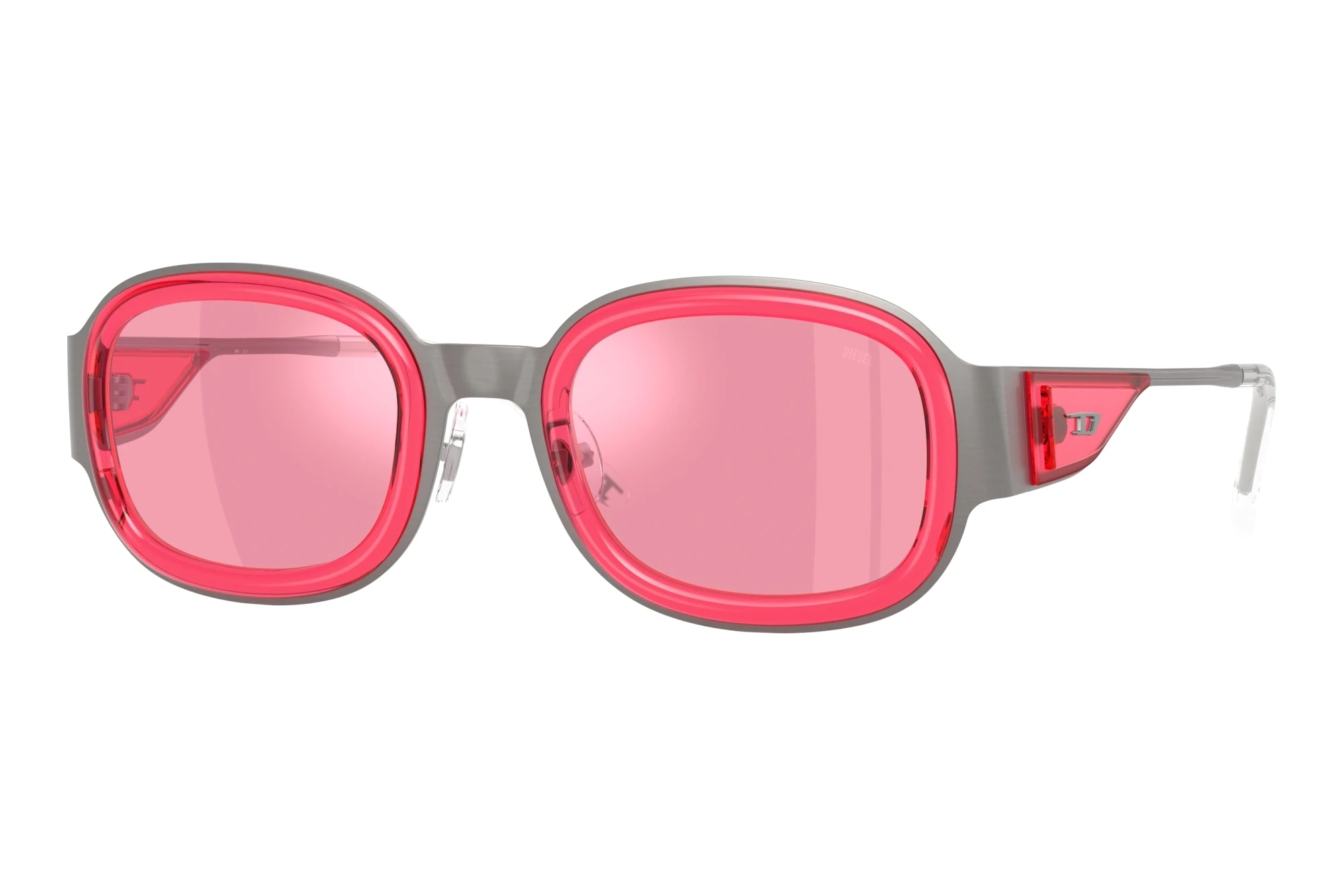 Diesel   DL1020 104530 Pink Mirror Internal SilverBrushed Gunmetal