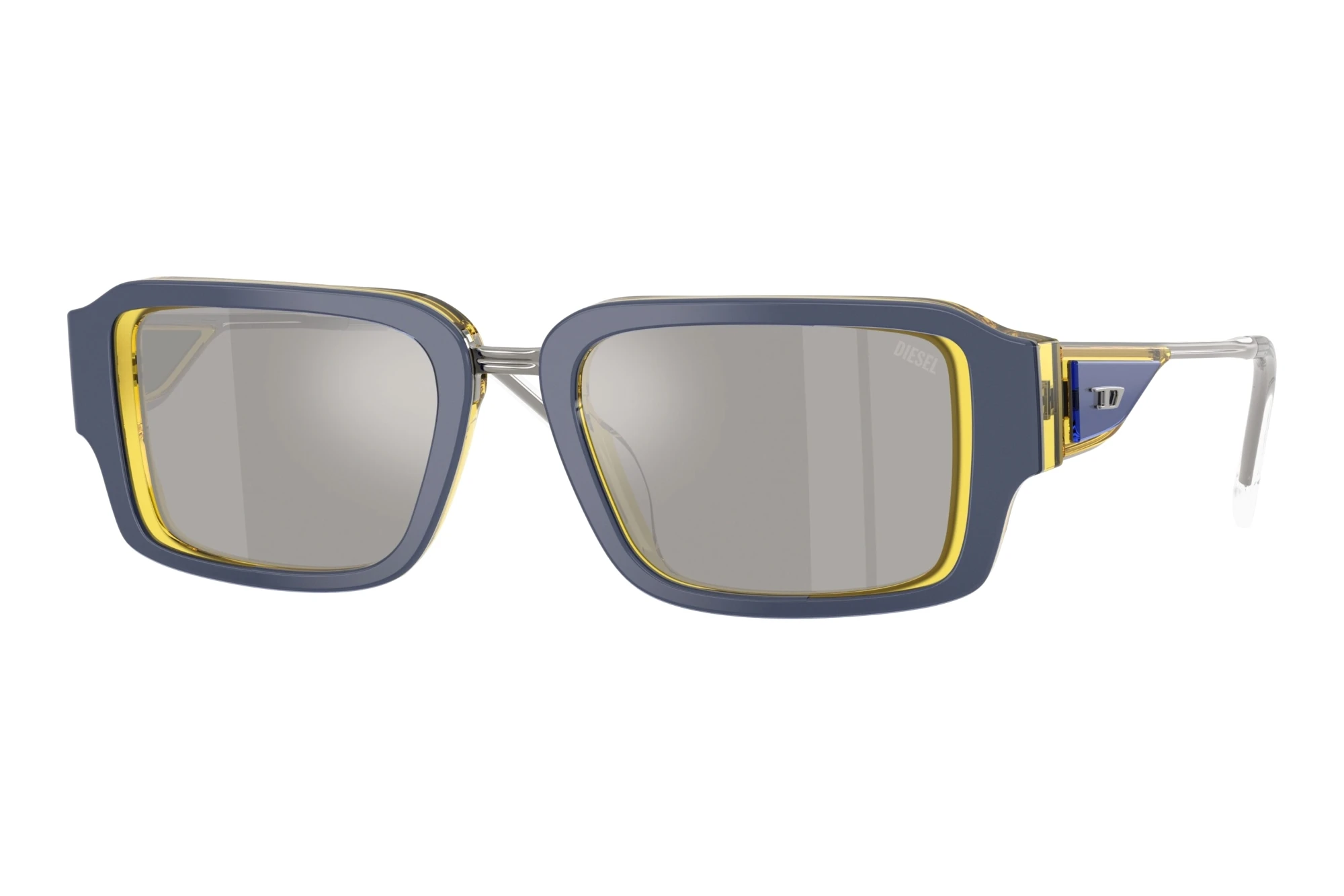 Diesel   DL2016U 20466G Grey Mirror SilverMetal Yellow