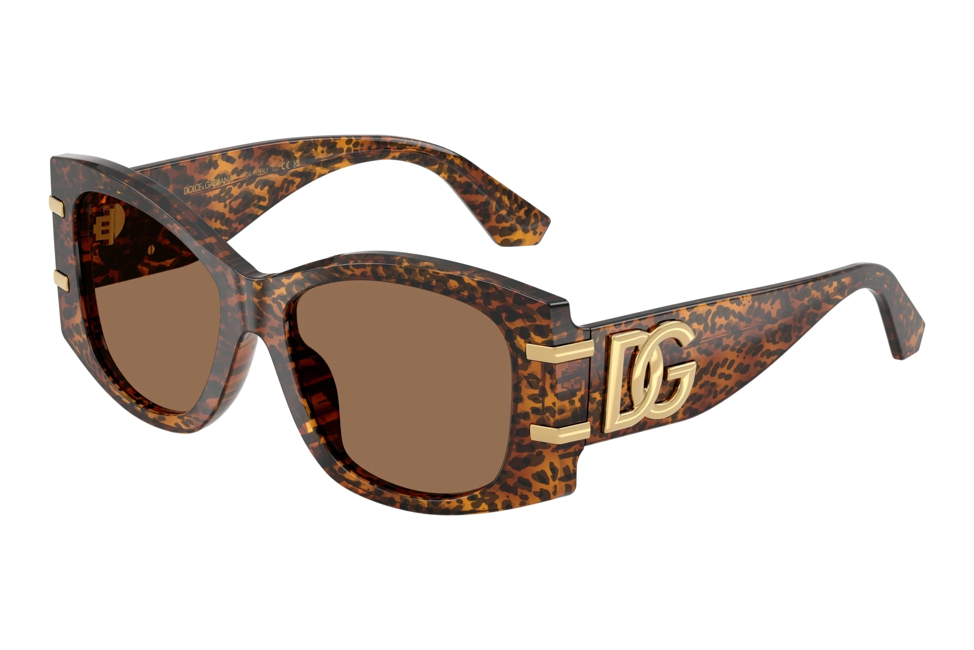 Dolce & Gabbana   DG4501 347073 Dark BrownLeo Transparent