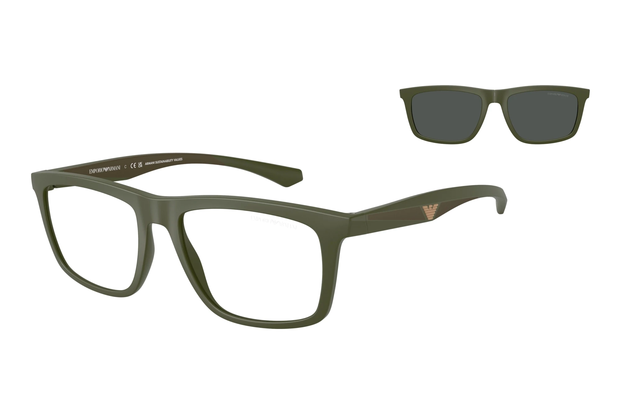 Emporio Armani   EA4235 61841W ClearMatte Green