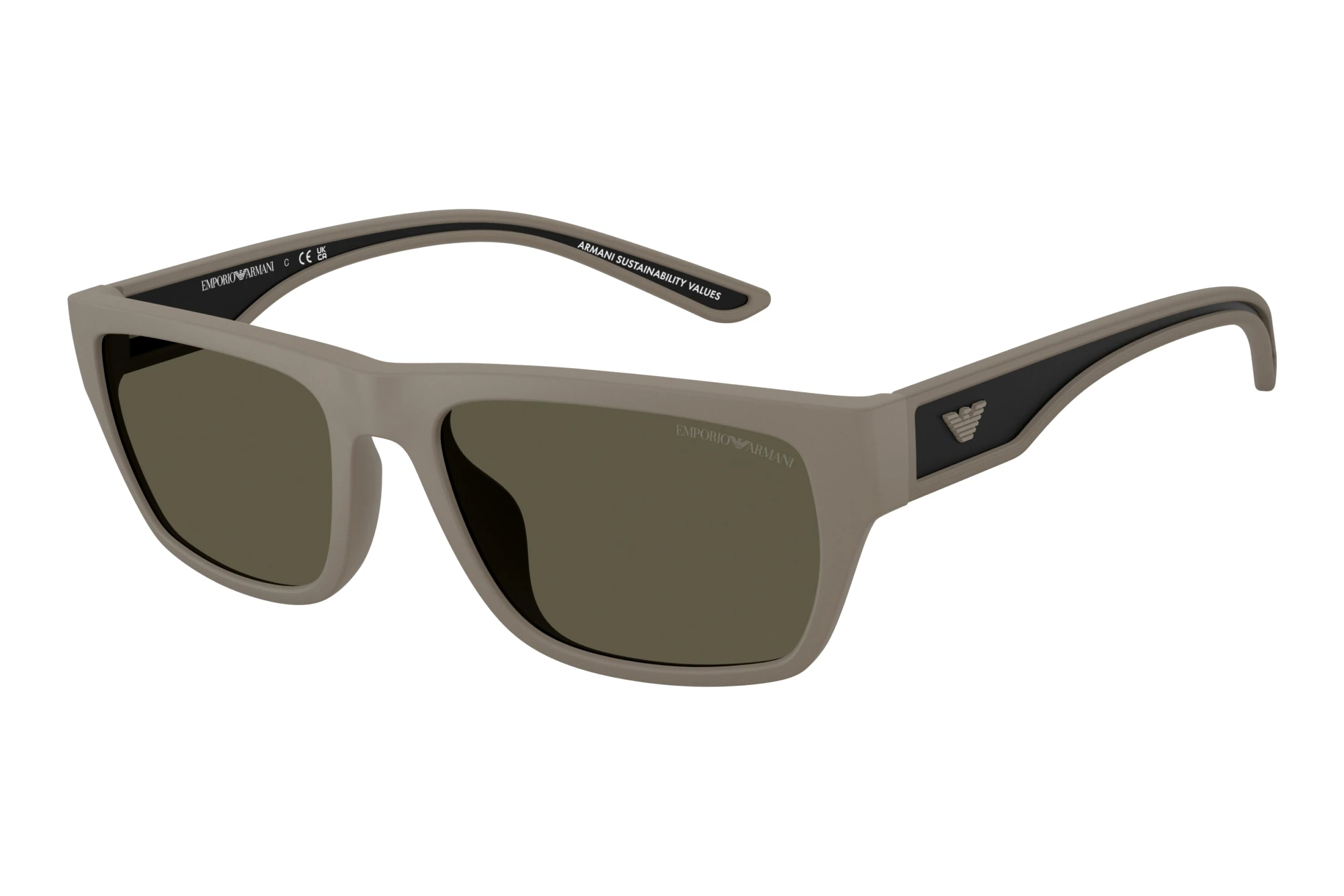 Emporio Armani   EA4267U 636187 Dark GreyRubberized Matte Light Brown