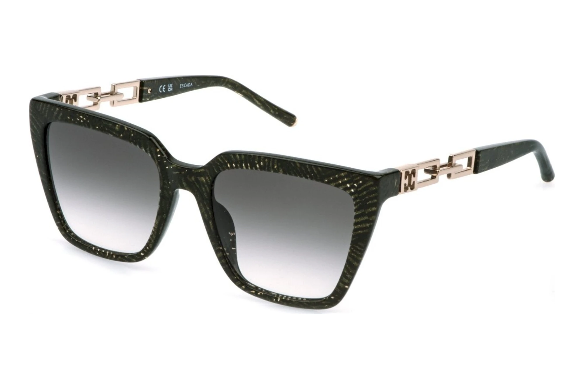 Escada   SESG39 02AQ SMOKE GRADIENTSHINY GLITTERY GREEN