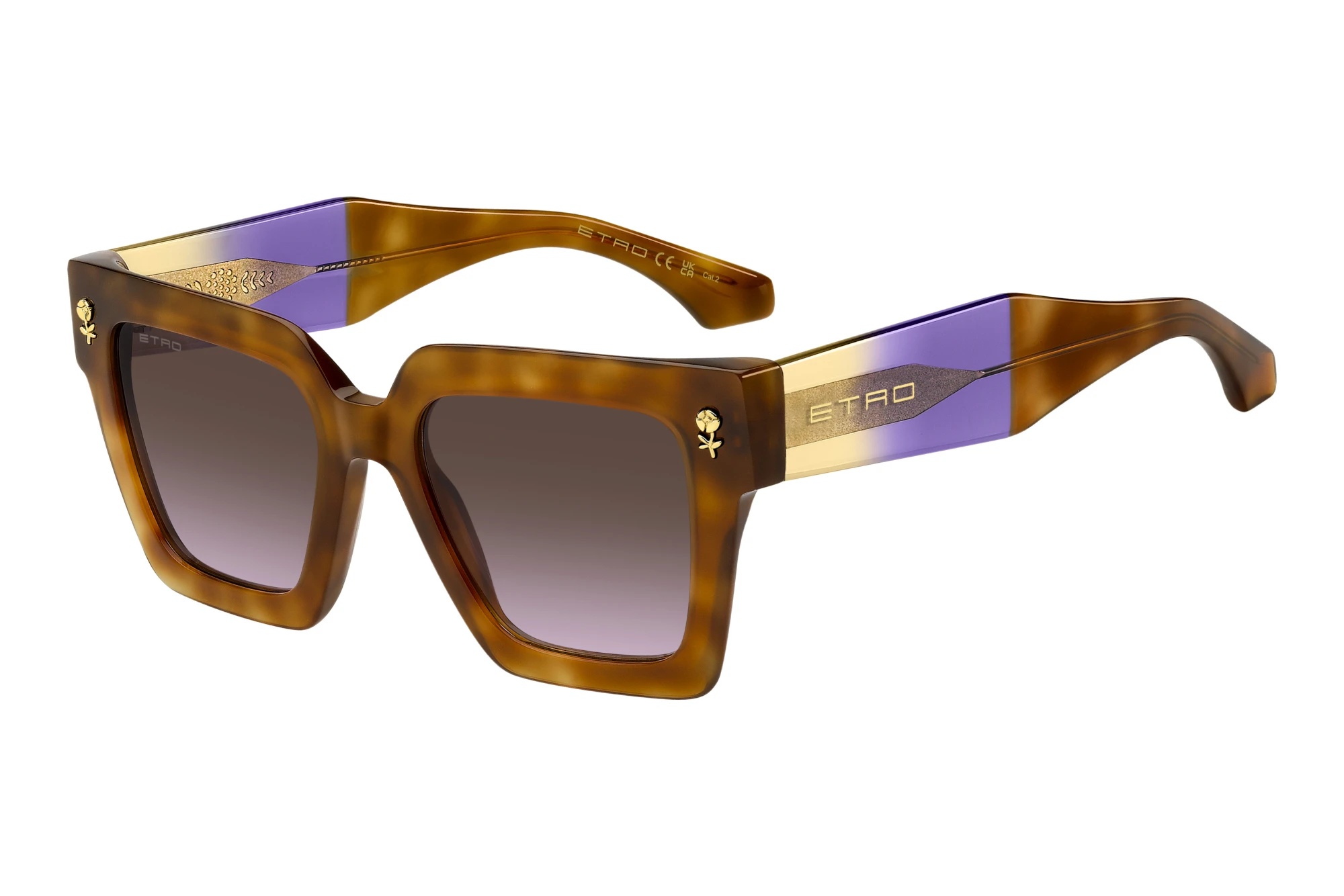 Etro   ETRO 0113/S AY0/QR BROWN VIOLET DOUBLESHADEHAVANA VIOLET