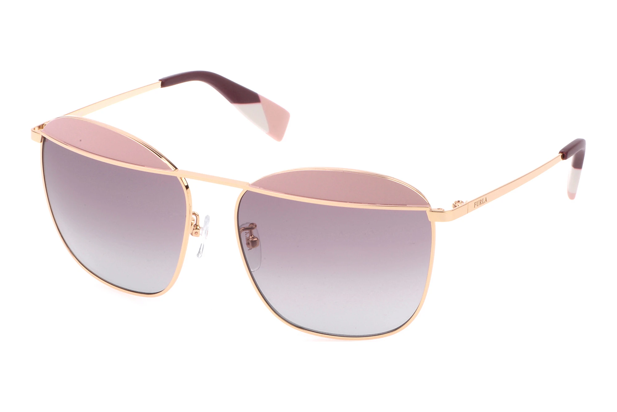 Furla   SFU237 0323 BROWN GRADIENT SMOKEORO ROSE' LUCIDO C/PARTI ROSA