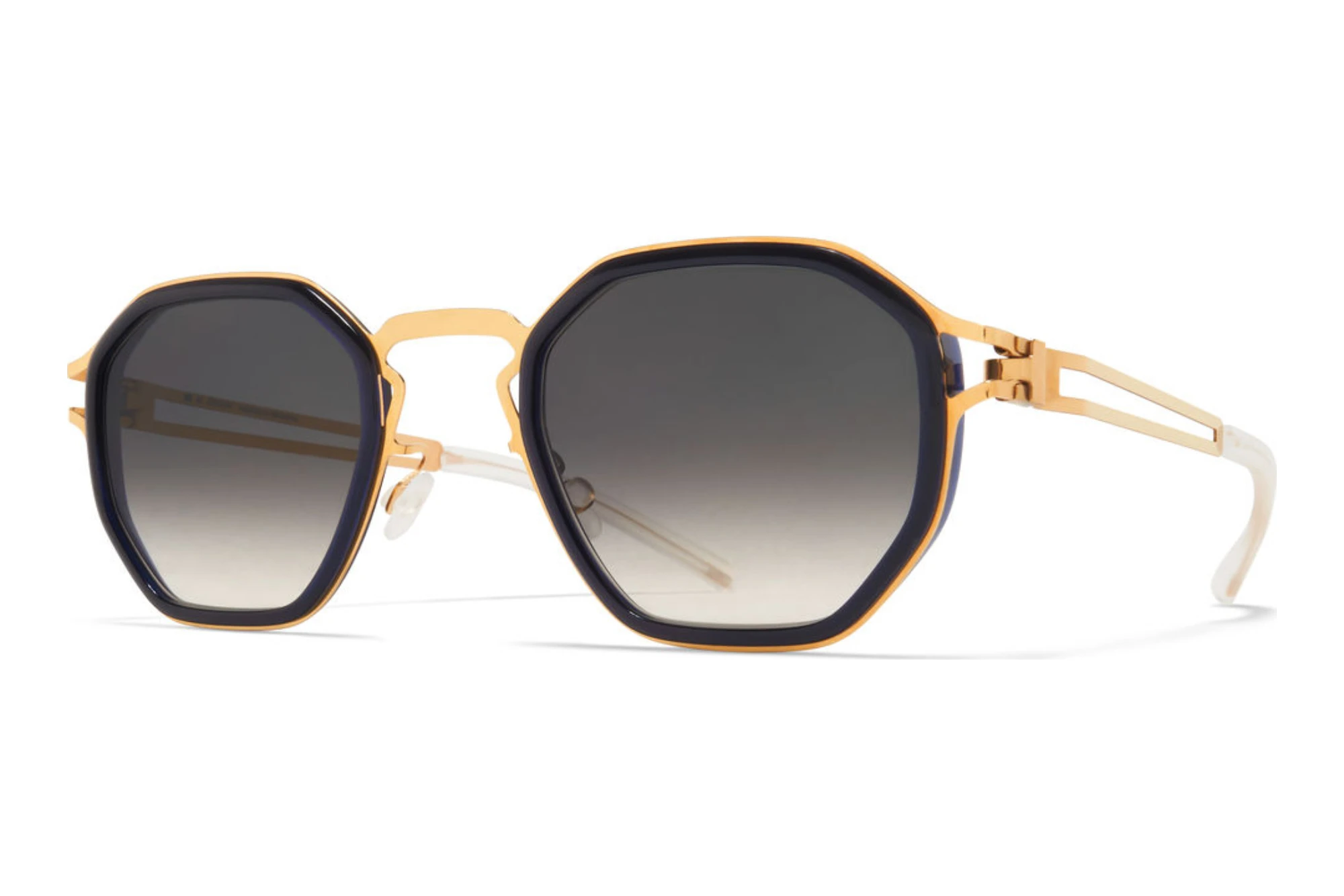 MYKITA   GIA 768 Raw Black GradientA76-Glossy Gold/Milky Indigo