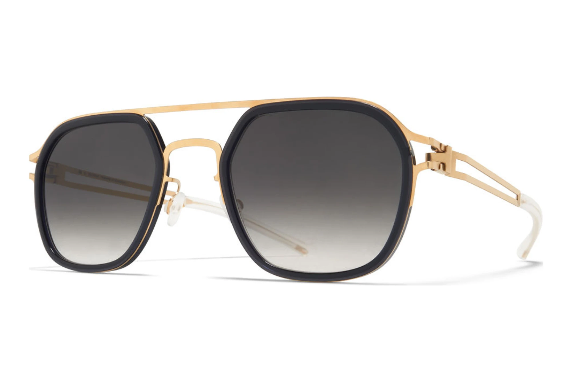 MYKITA   LEELAND 768 Raw Black GradientA76-Glossy Gold/Milky Indigo