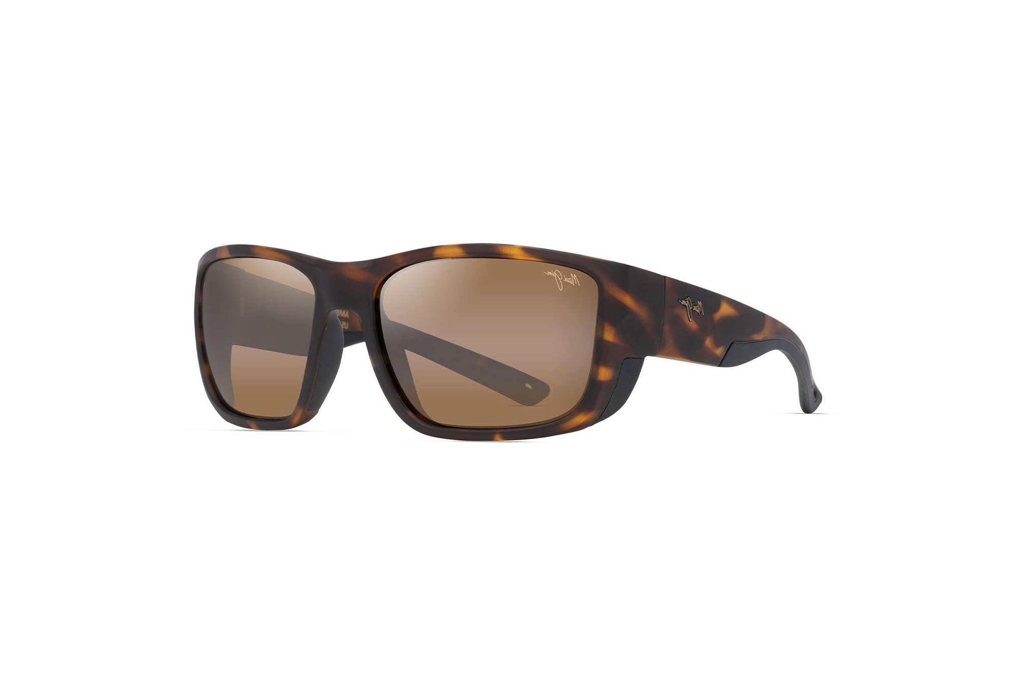 Maui Jim   Amberjack H896-10 HCL® BronzeMatte Tortoise w/Black Rubber