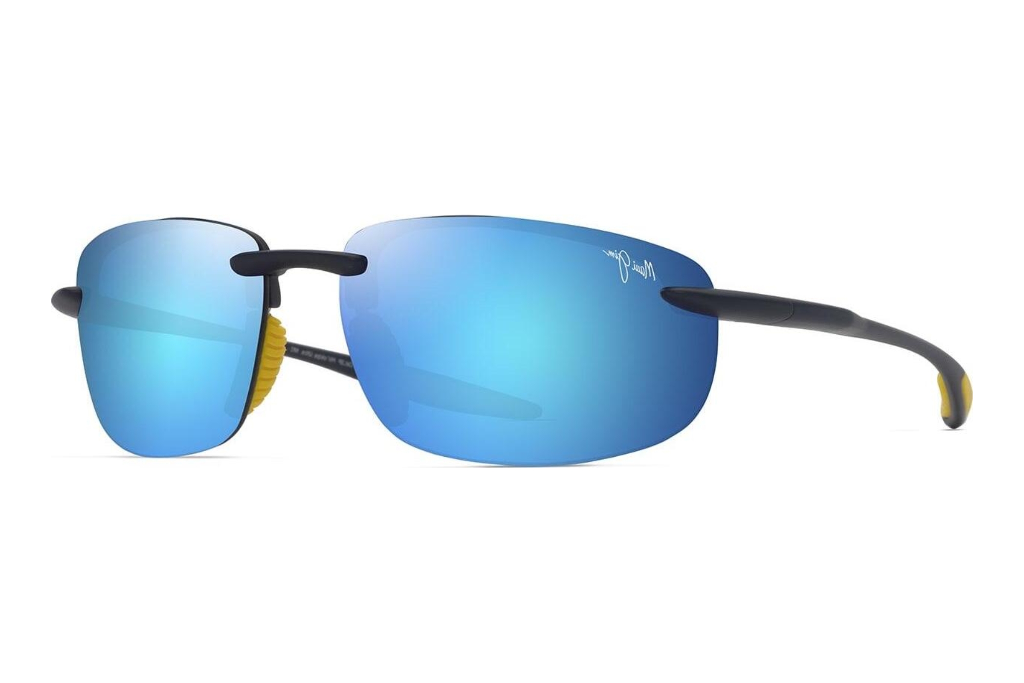 Maui Jim   Hookipa Ultra B676-03B Blue HawaiiMatte Solid Dark Blue w/Yellow