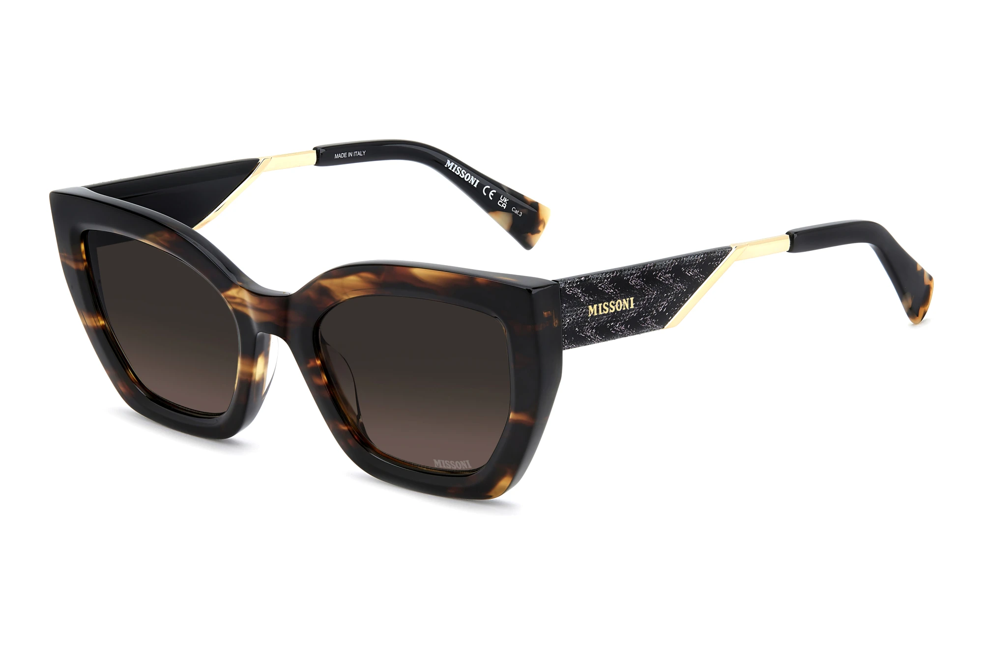 Missoni   MIS 0291/G/S 2OK/O9 MAUVE SHADED PINKHAVANA HORN