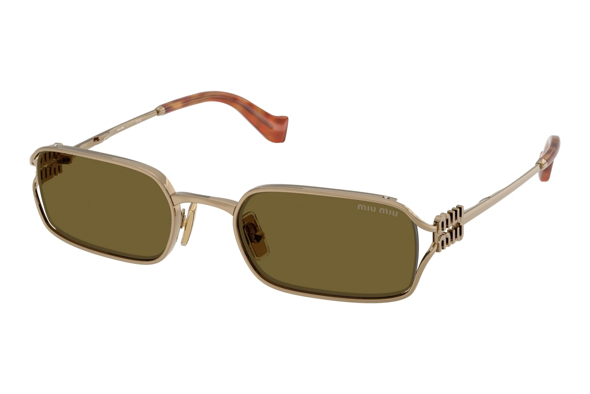 Miu Miu   MU C50S 7OE09Z Dark BrownOld Gold