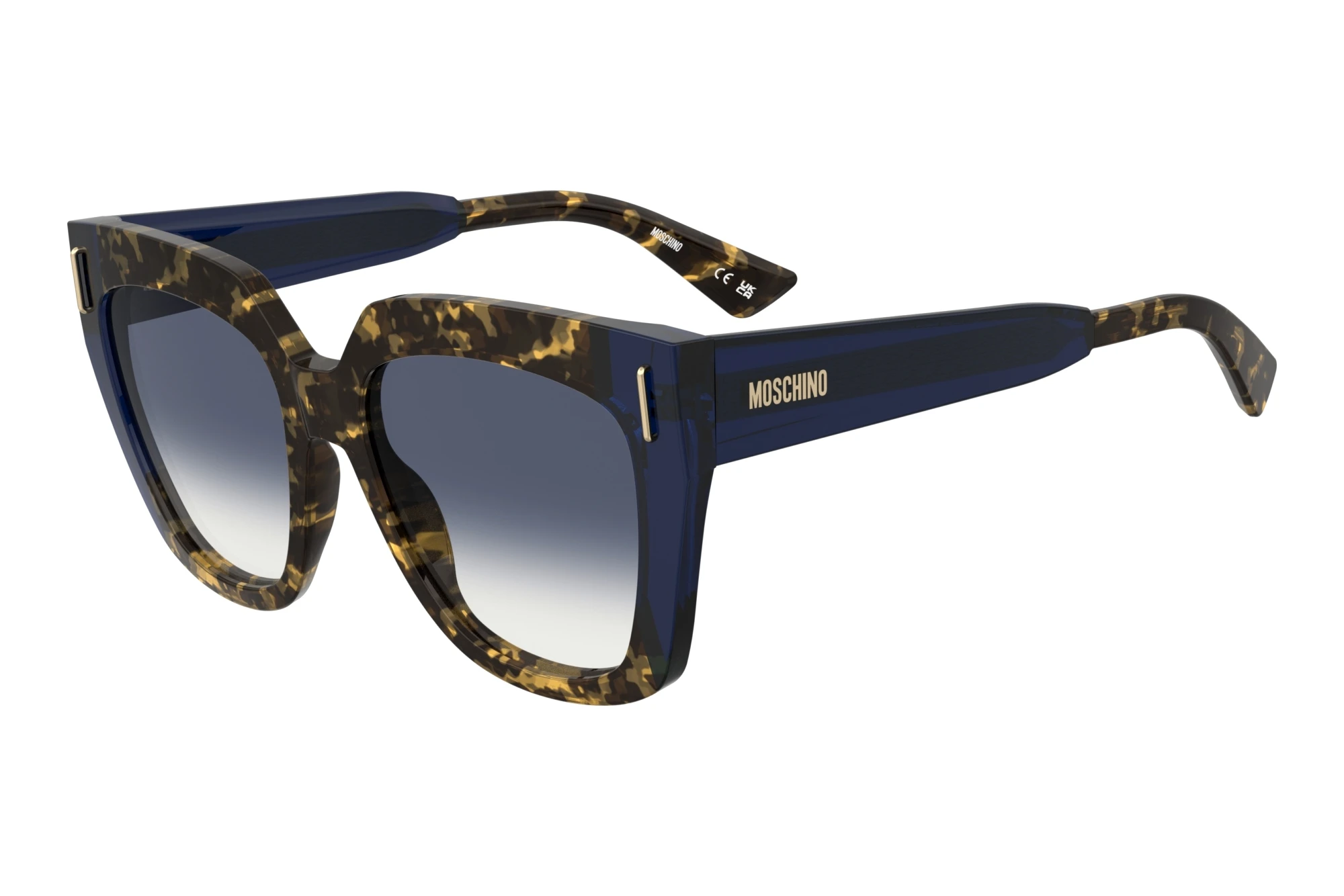 Moschino   MOS207/S IPR/08 DK BLUE SHADEDHAVANA BLUE