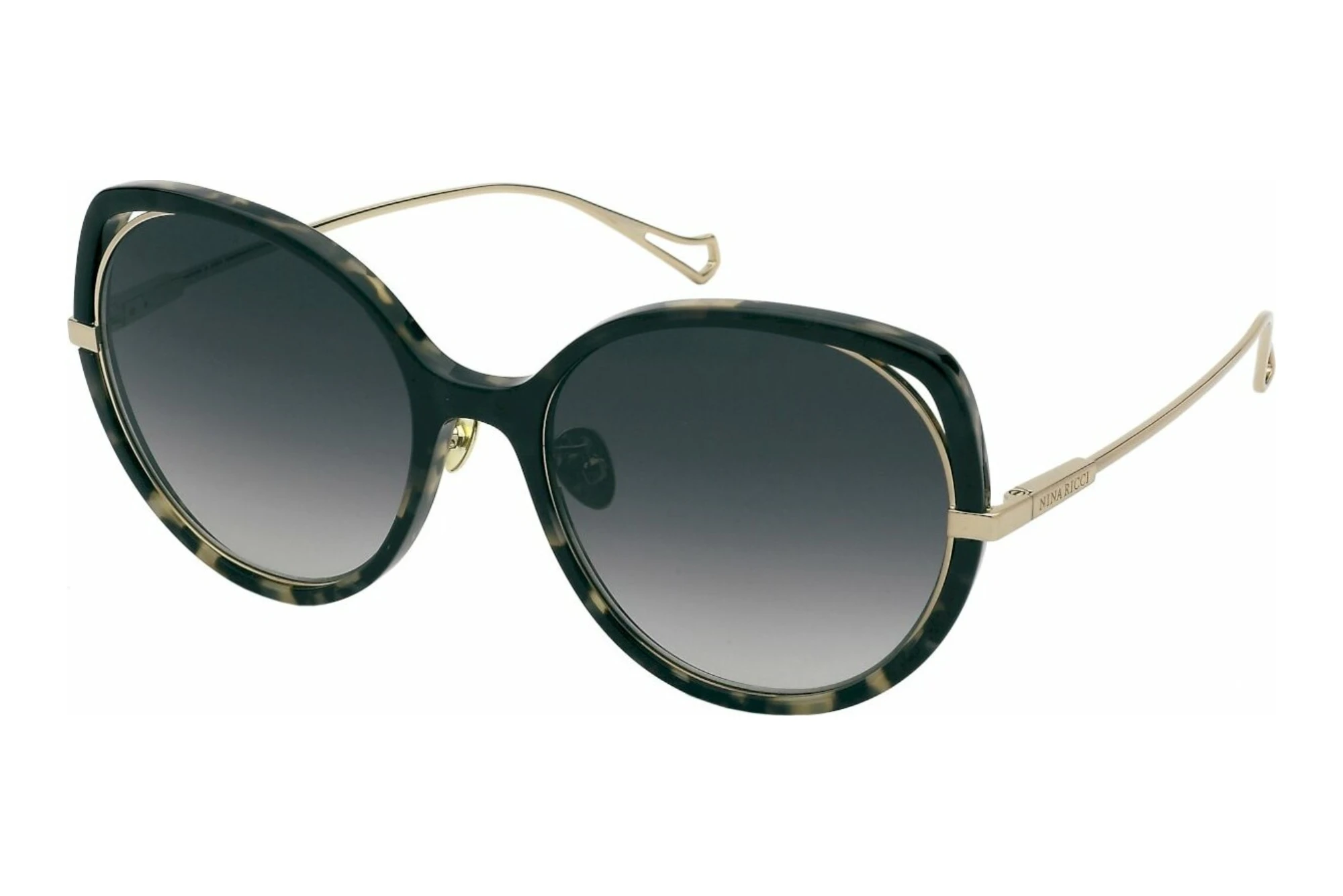 Nina Ricci   SNR362 03KU SMOKE GRADIENT SMOKEBLACK GREY HAVANA