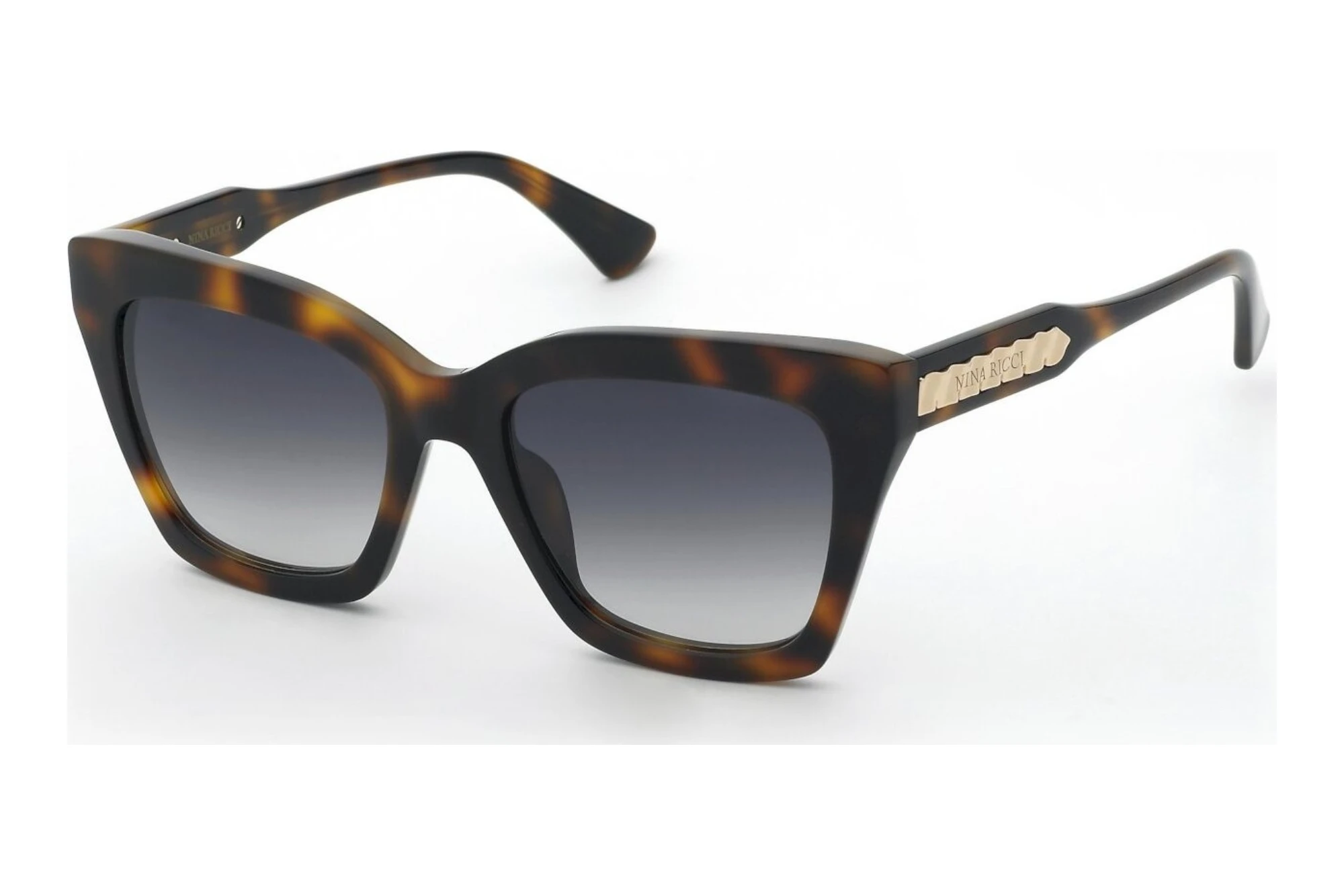 Nina Ricci   SNR463 0752 SMOKE GRADIENT SMOKESHINY DARK HAVANA