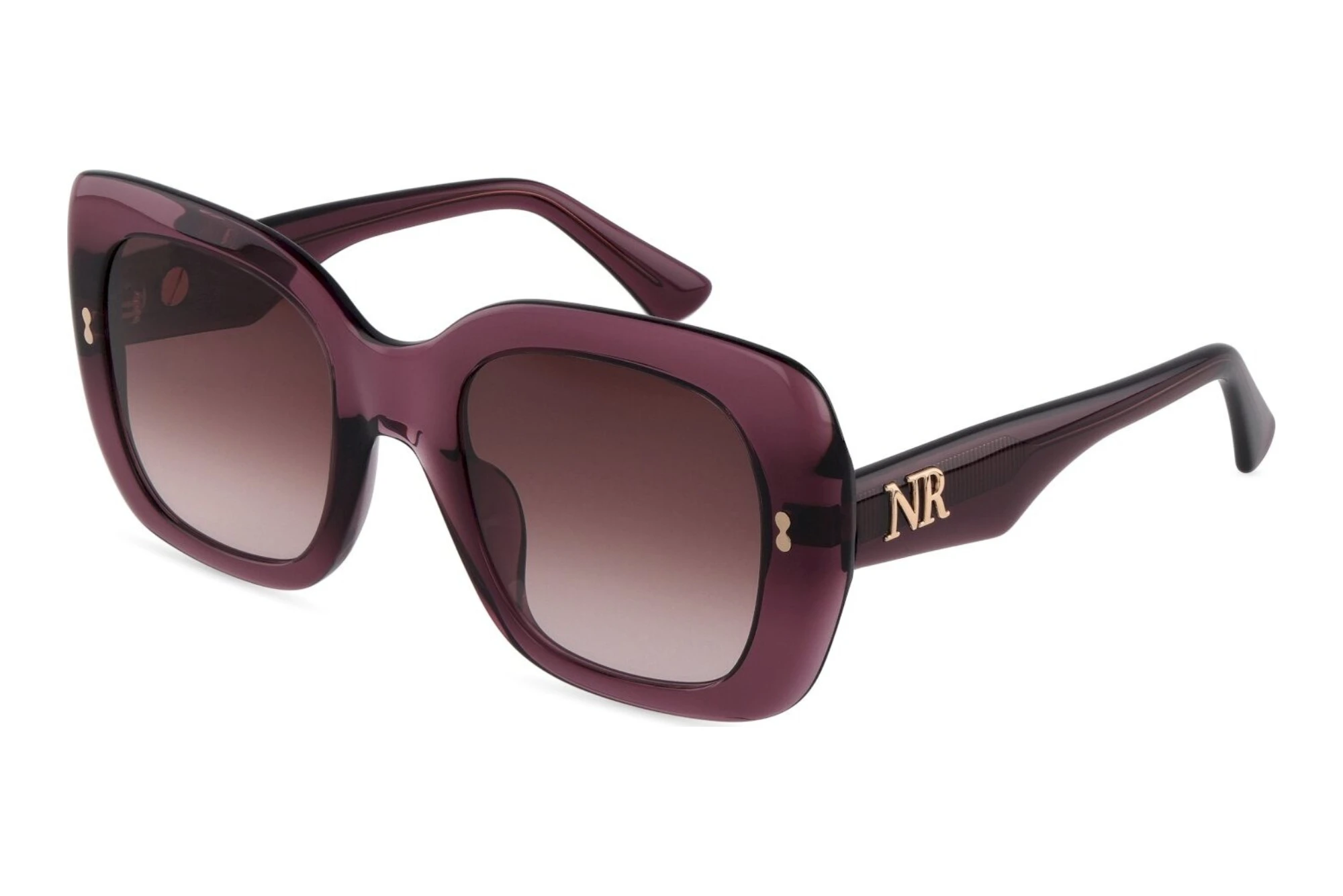 Nina Ricci   SNR489 0V64 BROWN GRADIENT PINKSHINY TRANSP.BORDEAUX RED