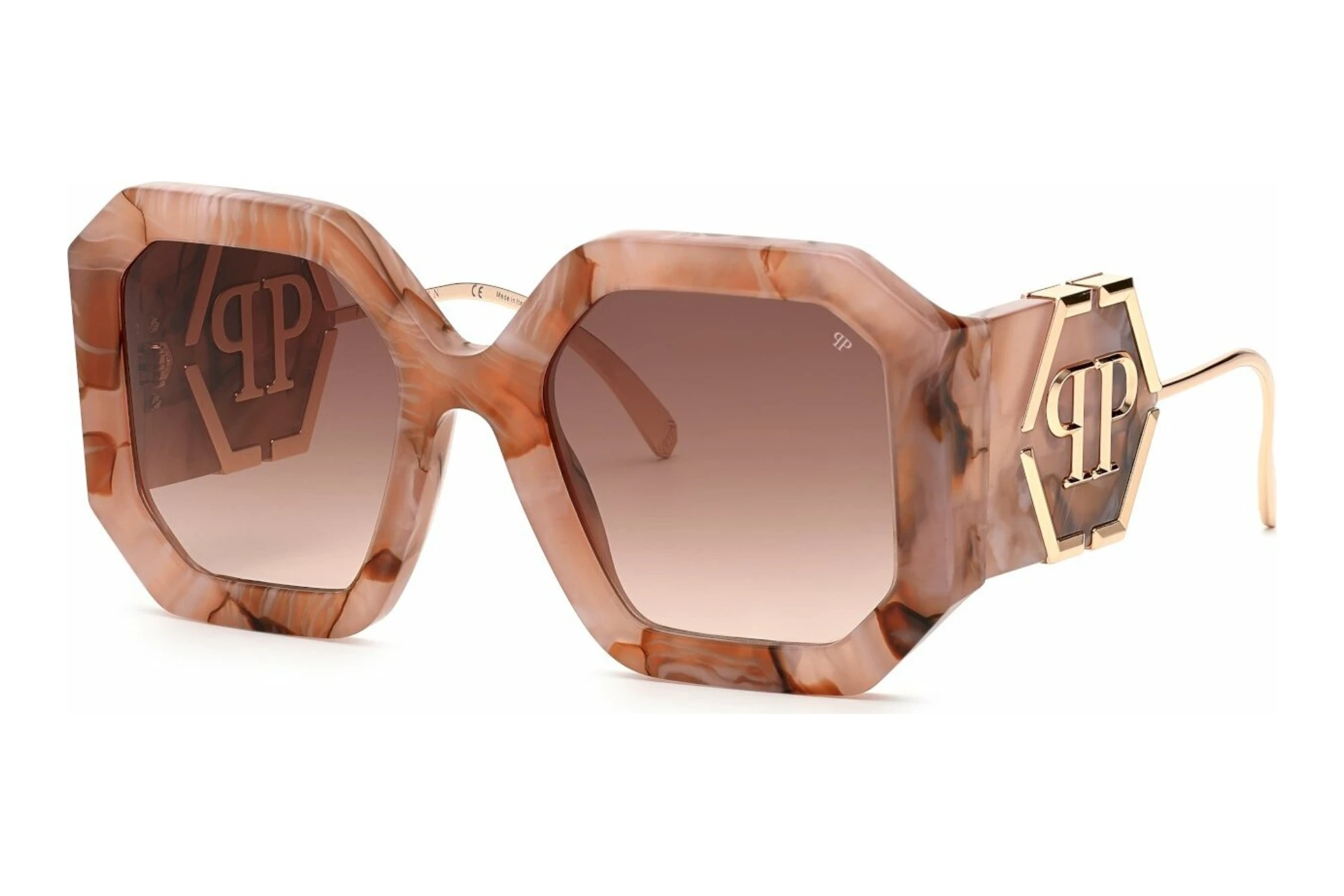 Philipp Plein   SPP067 06Z8 BROWN GRADIENT BROWNOPAL FUXIA+MARBLED PINK