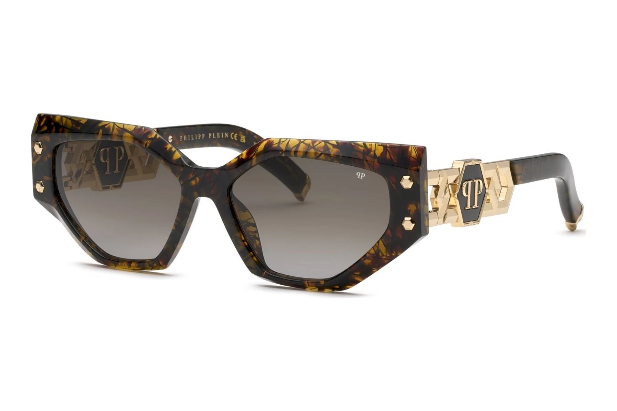 Philipp Plein   SPP174S 09FP SMOKE GRADIENT SMOKESHINY BROWN HAVANA+BLACK