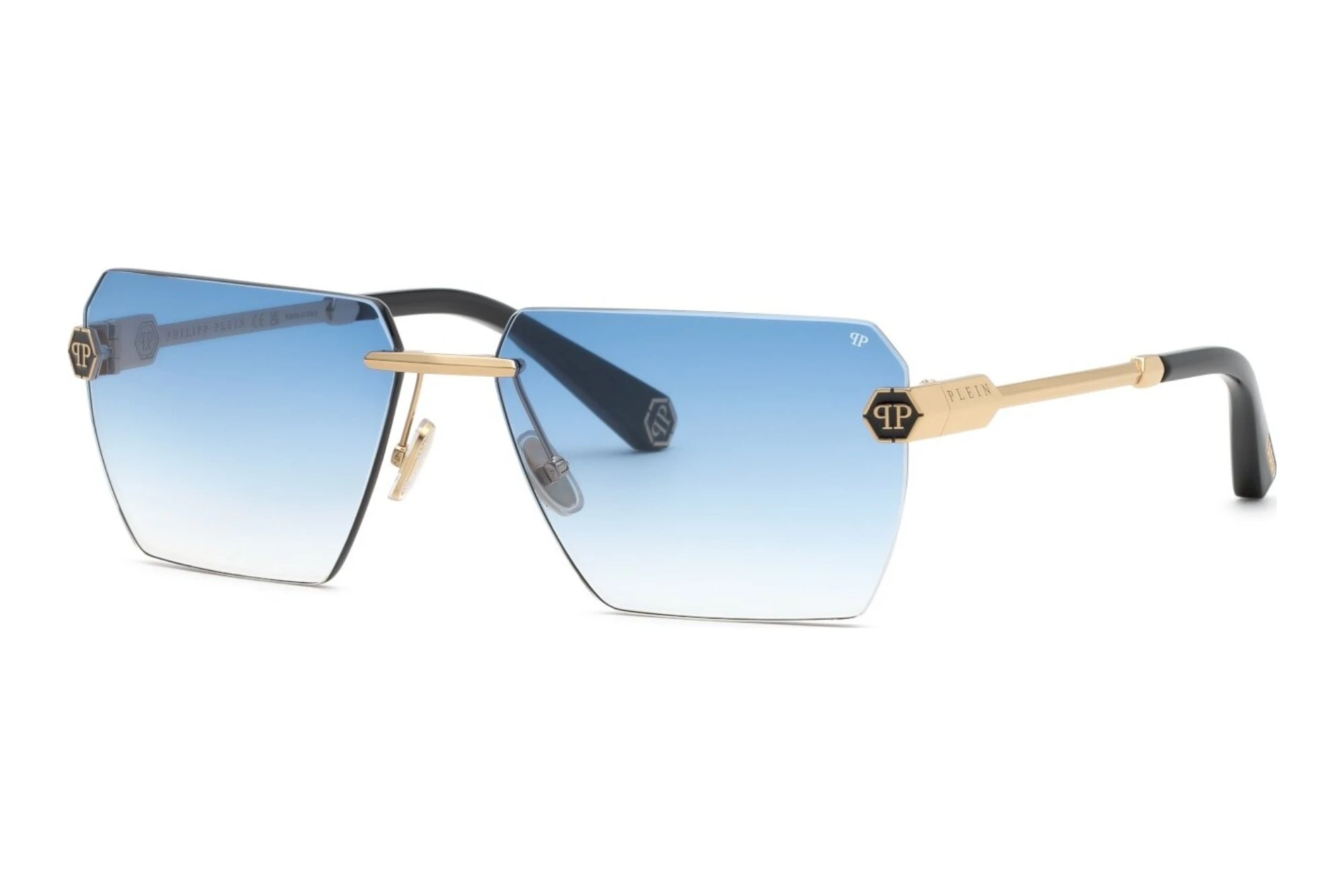 Philipp Plein   SPP205 0301 BLUE GRADIENT BLUESH.ROSE GOLD W/BLACK PARTS