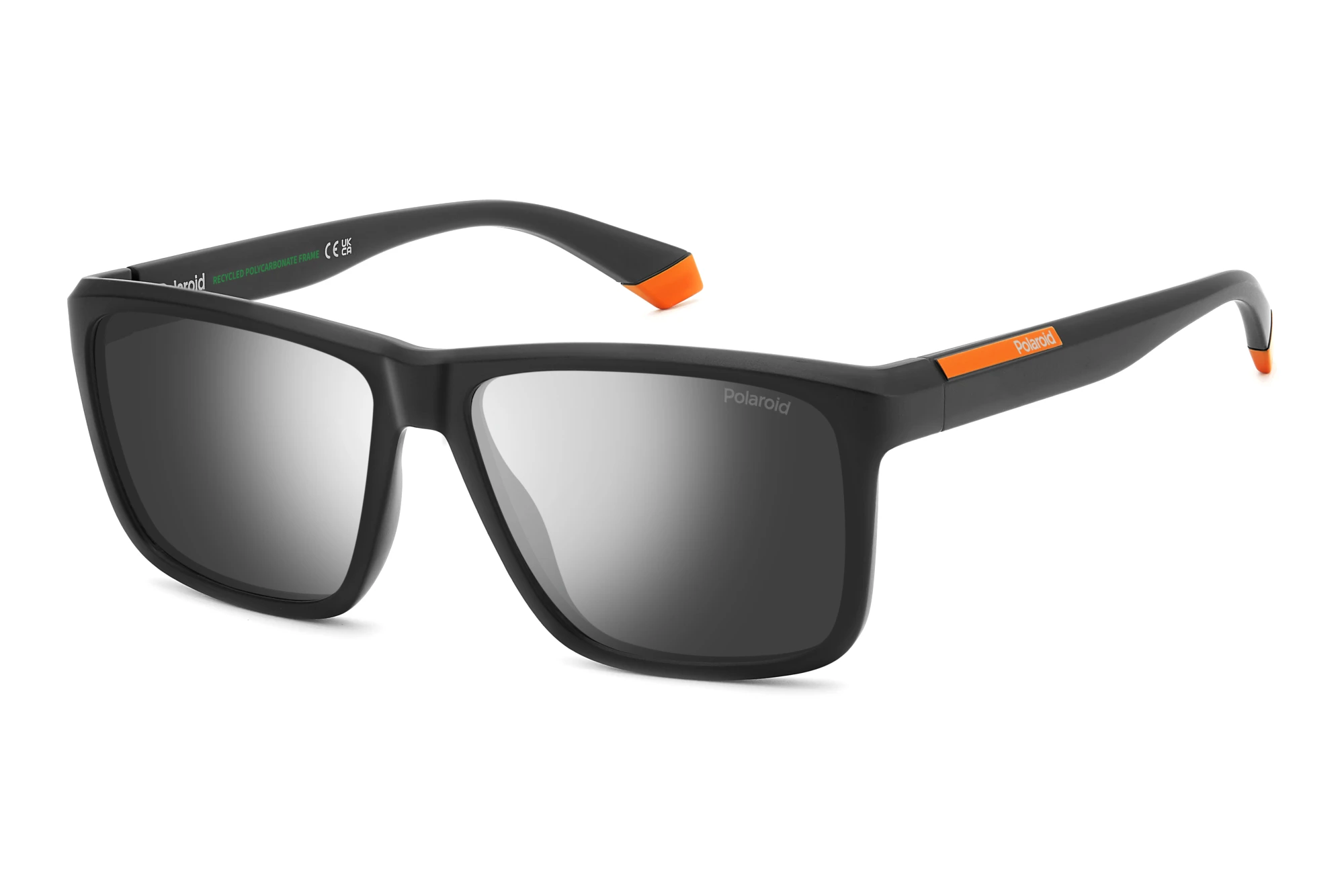 Polaroid   PLD 2164/S RC2/EX GREY SILVER MIRROR POLARIZEDMATTE BLACK ORANGE