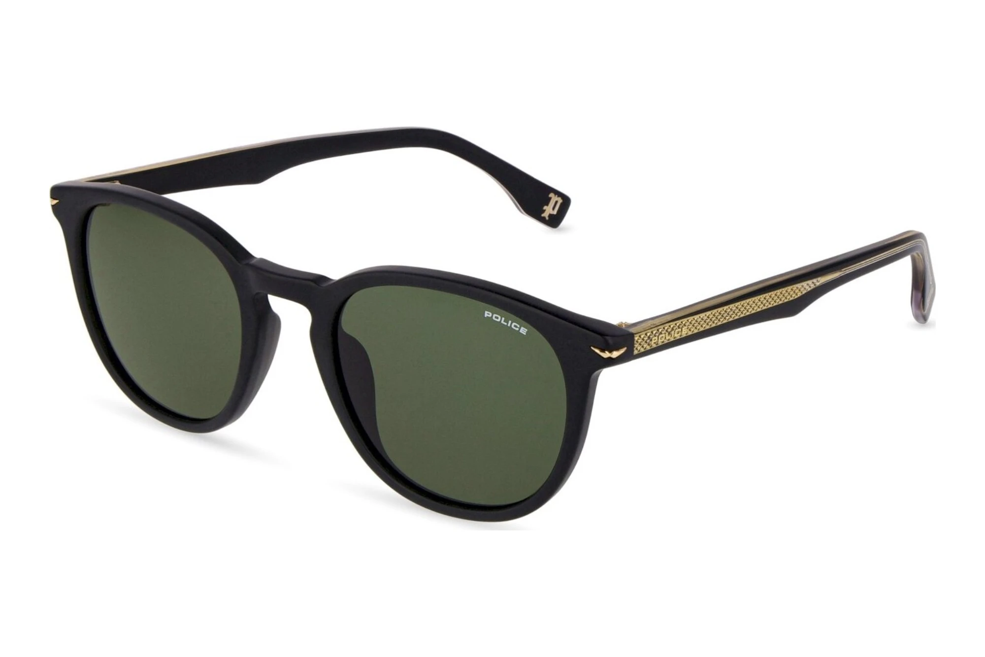 Police   SPLQ82 0703 GREENMATT/SANDBLASTED BLACK