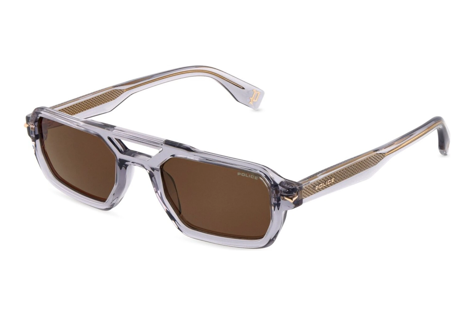Police   SPLU71E 04G0 BROWNTRANSP. GREY