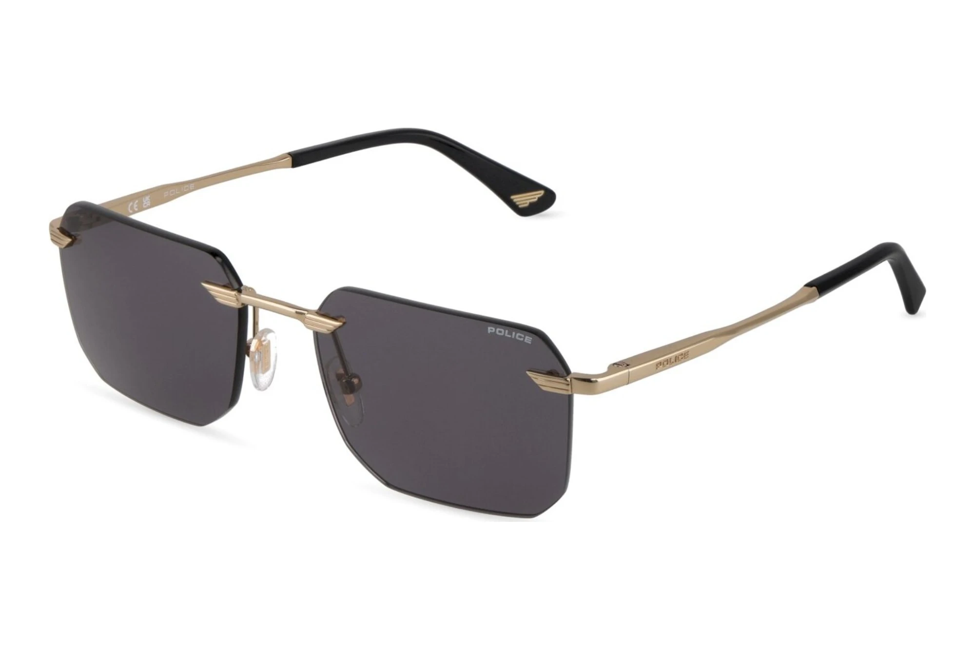 Police   SPLU75 0300 SMOKESHINY ROSE GOLD