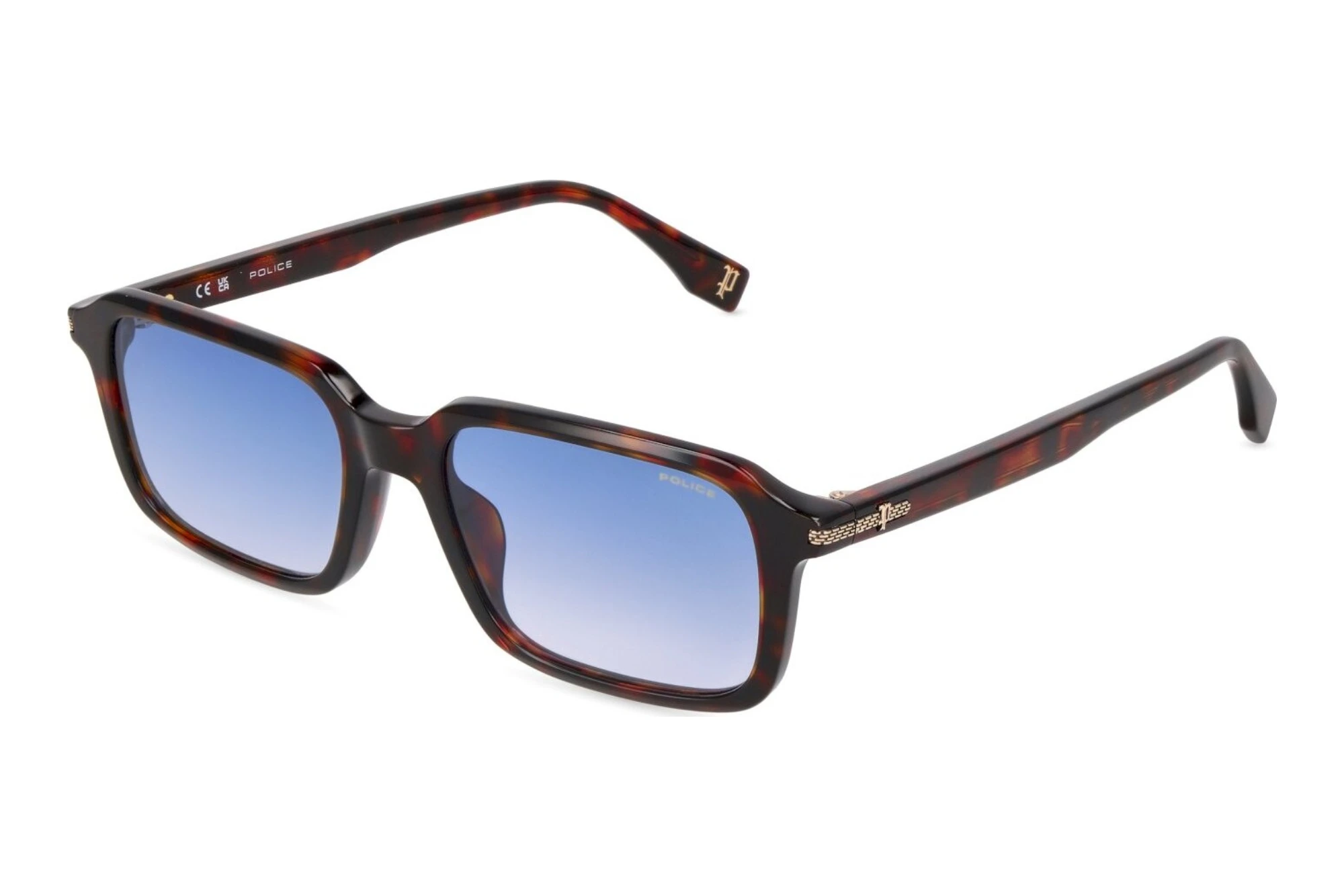 Police   SPLV28 0722 BLUE GRADIENT BLUESHINY DARK HAVANA