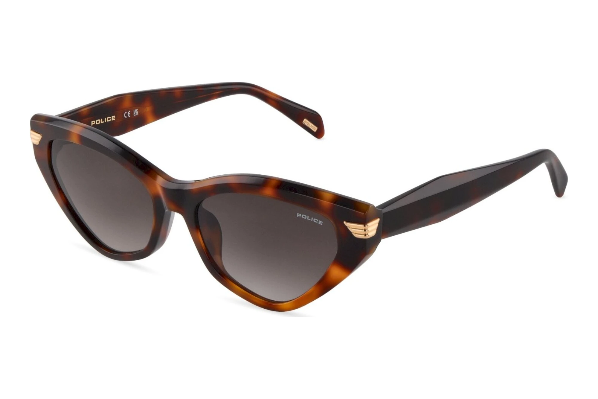 Police   SPLV62 0752 SMOKE GRADIENT SMOKESHINY DARK HAVANA