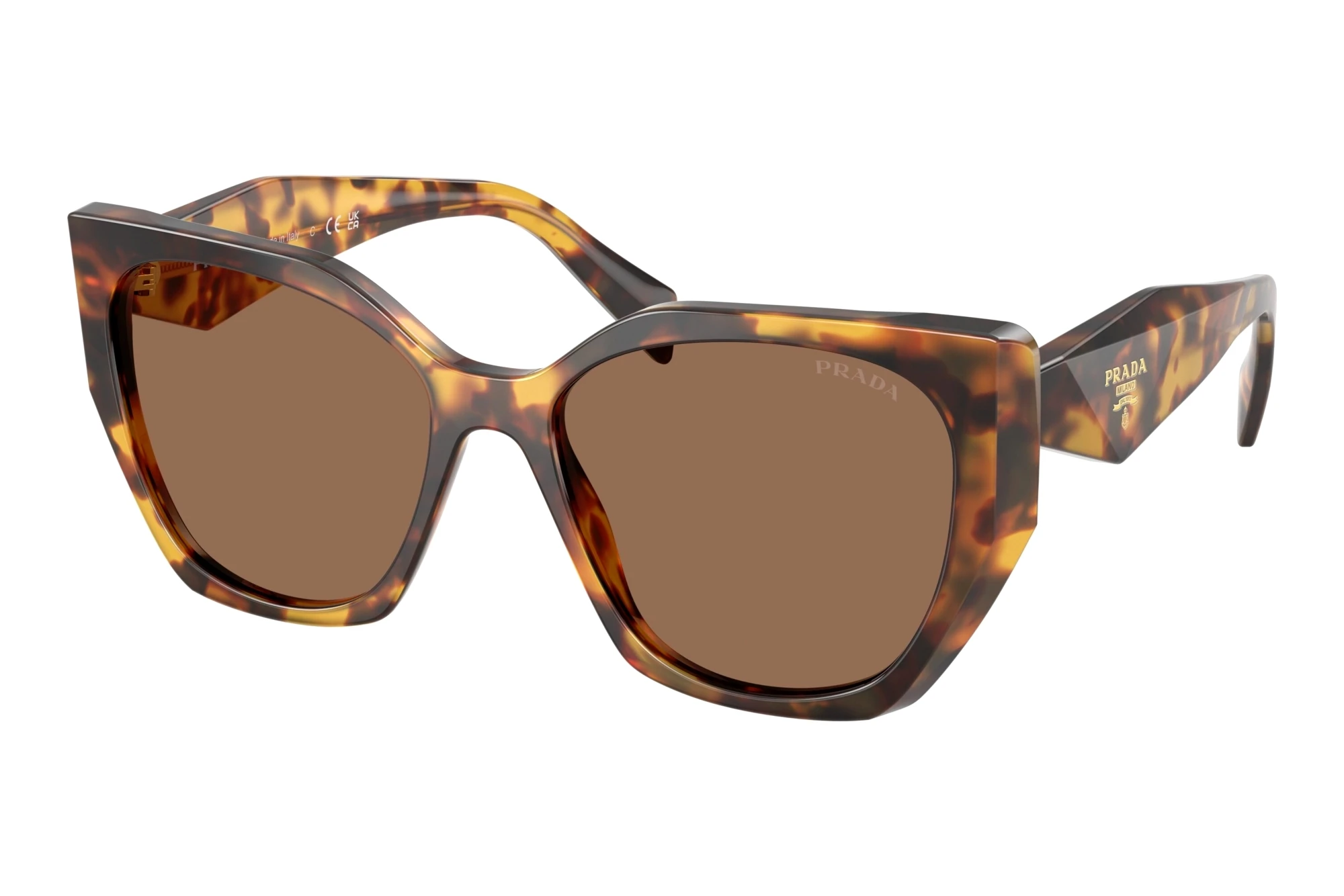 Prada   PR 19ZS 14L06B Dark BrownHoney Tortoise