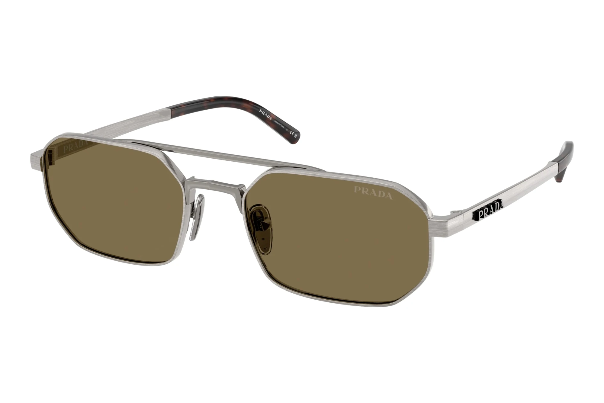 Prada   PR D53S 23J90F Light BrownSatin Gunmetal
