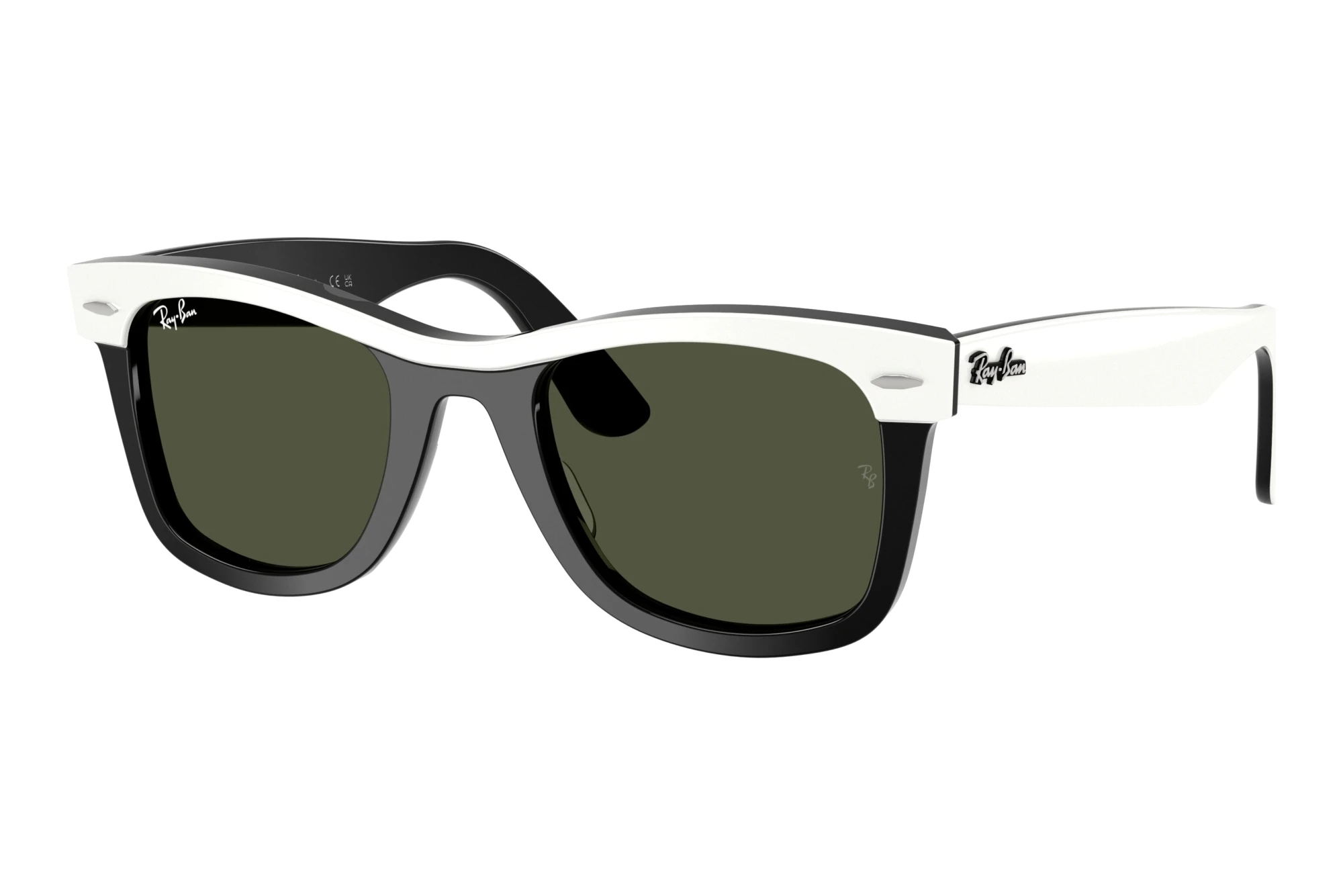 Ray-Ban   RB2240 144431 GreenWhite On Black
