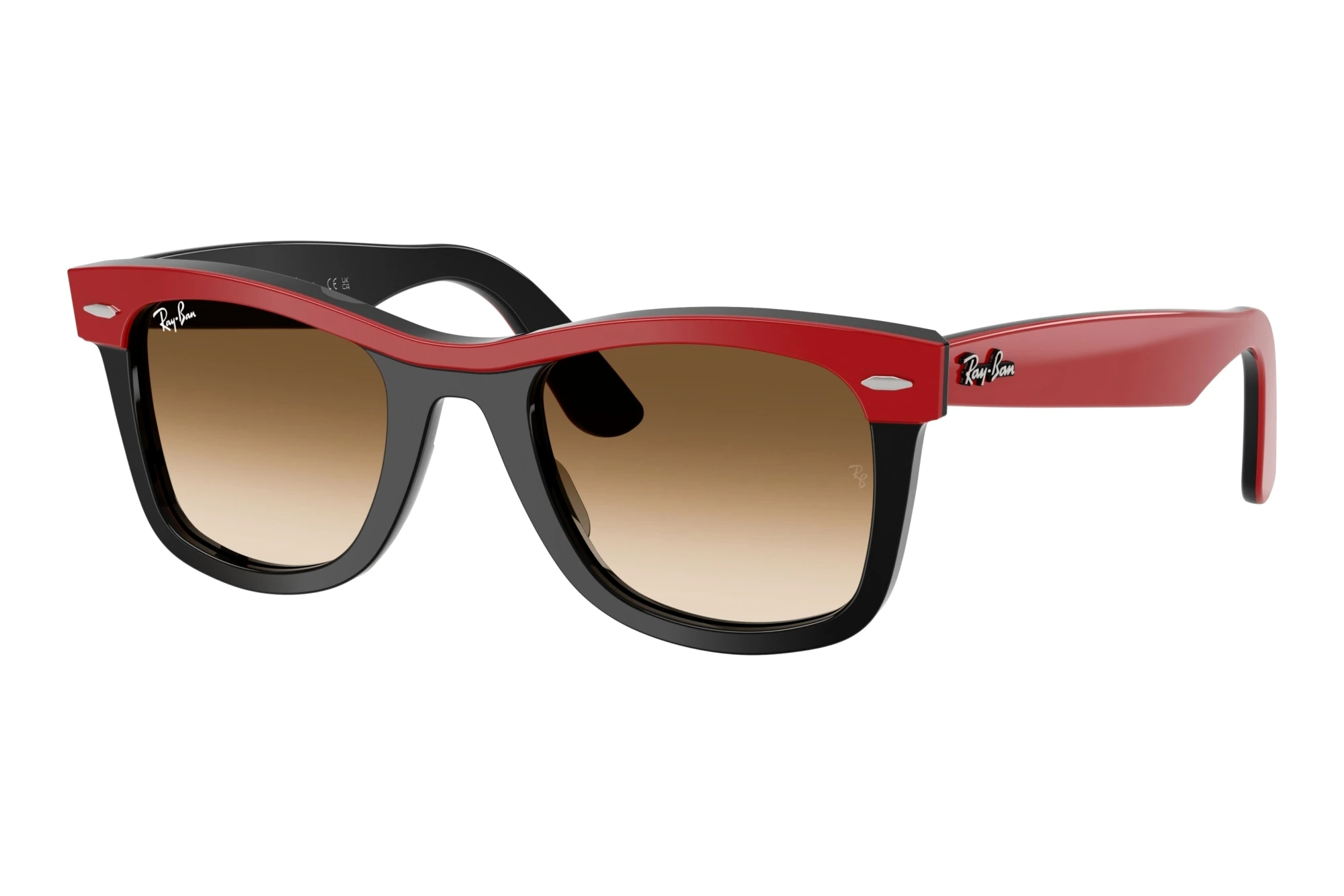 Ray-Ban   RB2240 955/51 Clear Gradient BrownRed On Black