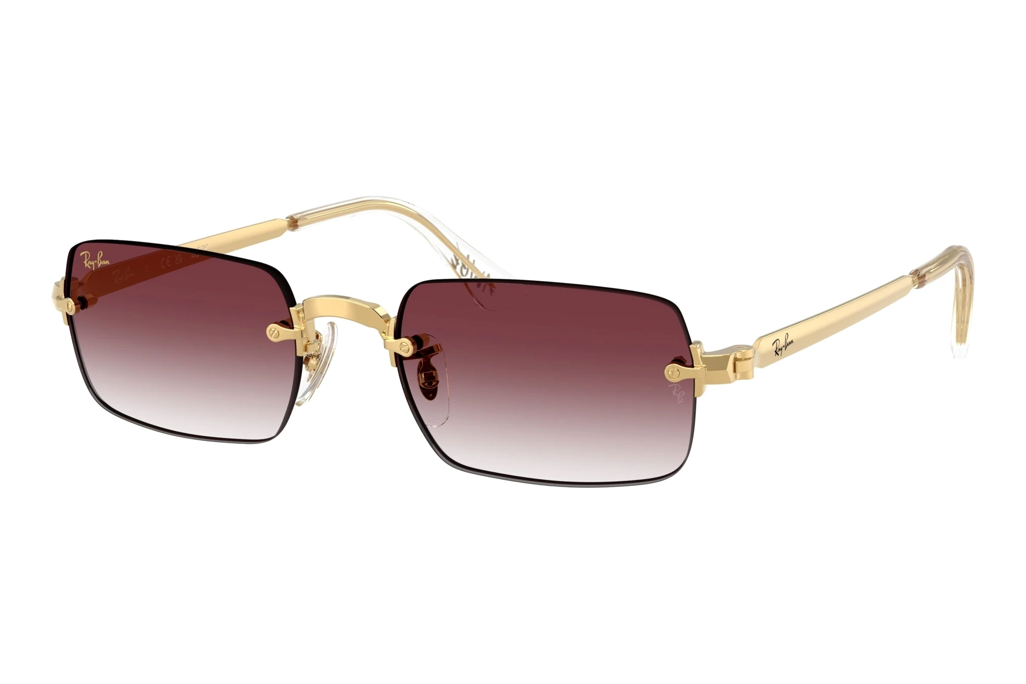 Ray-Ban   RB3928 001/8H Clear Gradient Dark VioletArista Gold