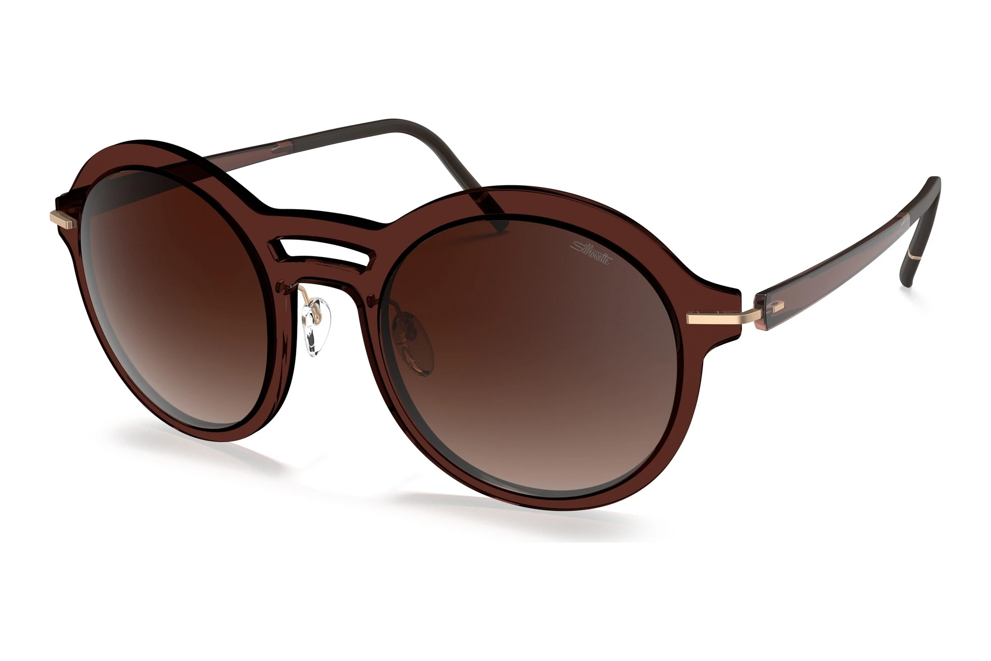 Silhouette   4084 6130 brownhazelnut matte/rose