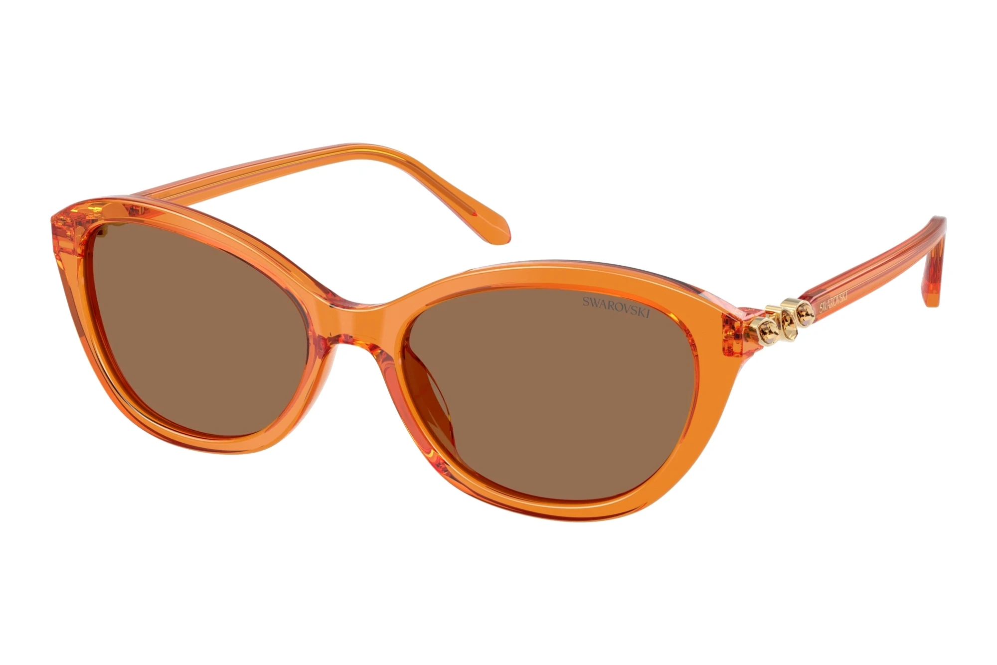 Swarovski   SK6066U 111973 Dark BrownTransparent Orange