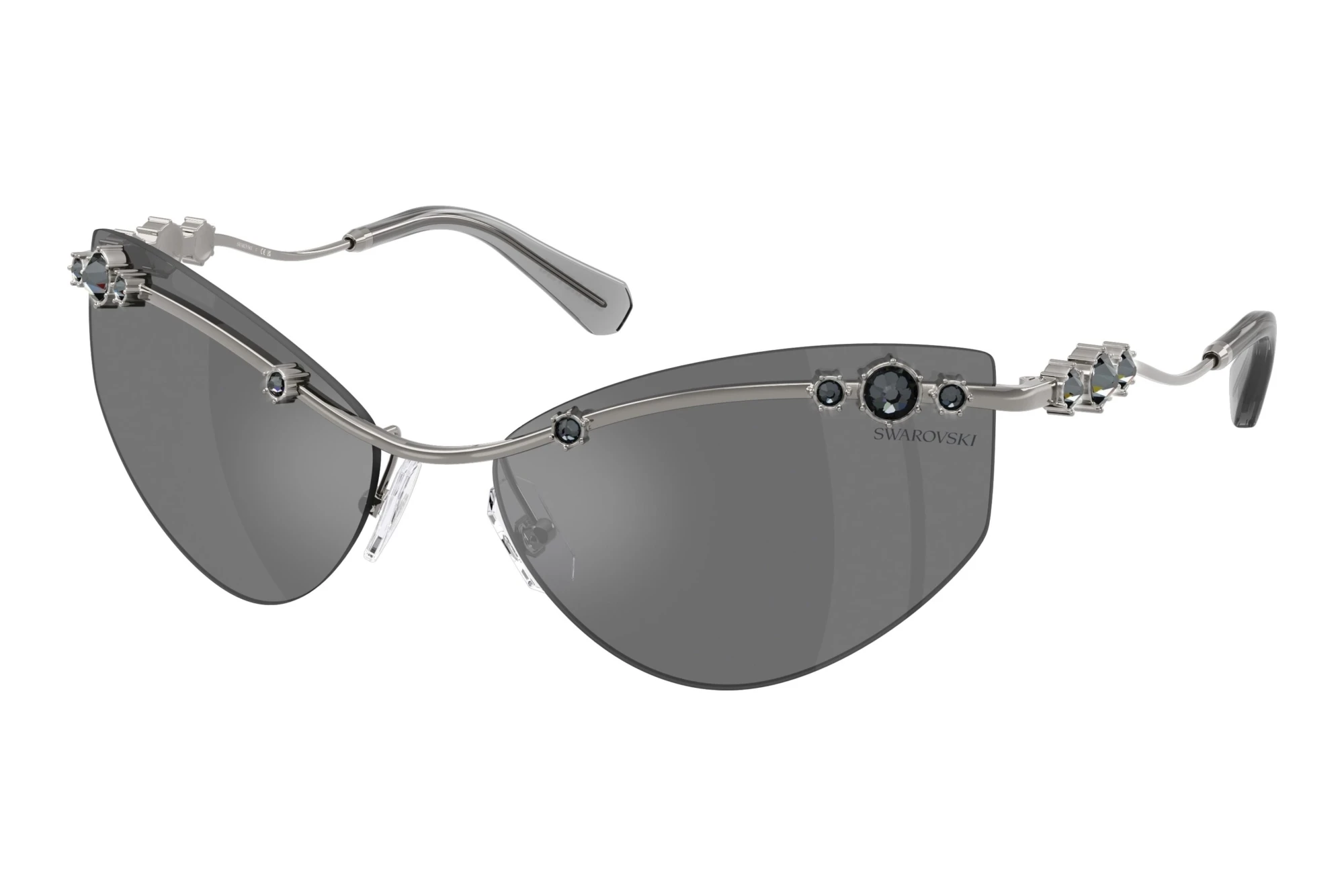 Swarovski   SK7039 40096G Grey Mirror BlackGunmetal