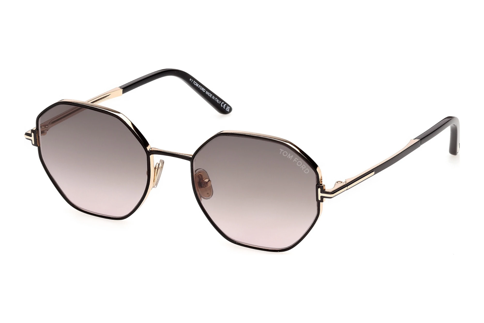 Tom Ford   FT1421 01B grau verlaufendGlänzend Schwarz