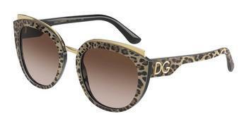 Dolce & Gabbana DG4383 316313 BROWN GRADIENT DARK BROWNLEO BROWN ON BLACK