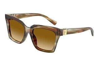 Dolce & Gabbana DG4498 34462L Light Yellow Gradient Light BrownStriped Ochre