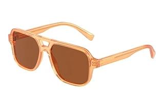 Dolce & Gabbana DX4003 344273 Dark BrownTransparent Orange