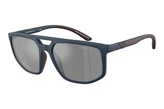 Emporio Armani EA4248U 62606G Dark Grey Mirror SilverMatte Blue