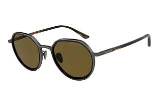 Giorgio Armani AR6144 325973 Dark BrownBrushed Gunmetal